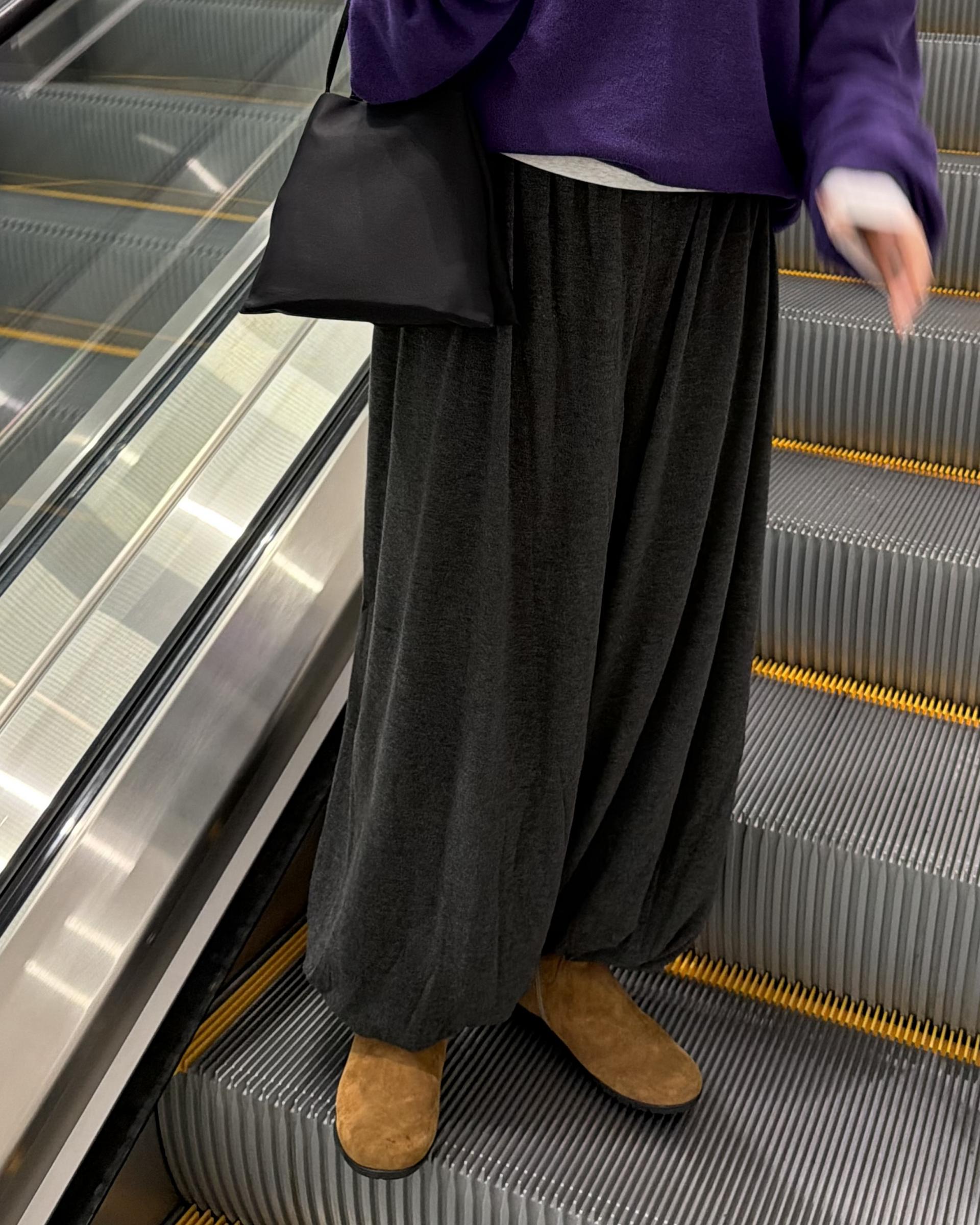 savanna harem pants (purple/charcoal/grey)