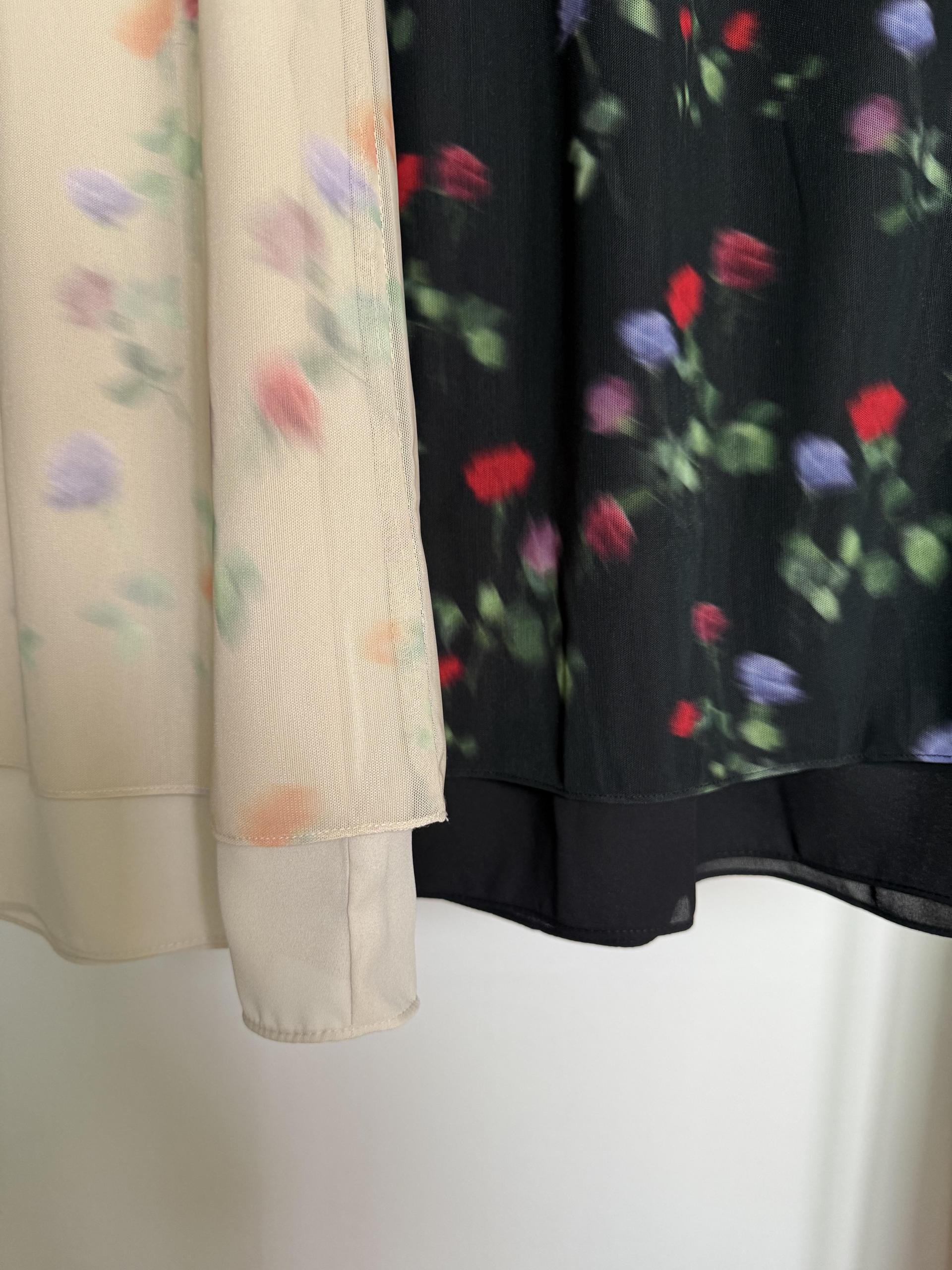 bong bong skirt (beige/black)