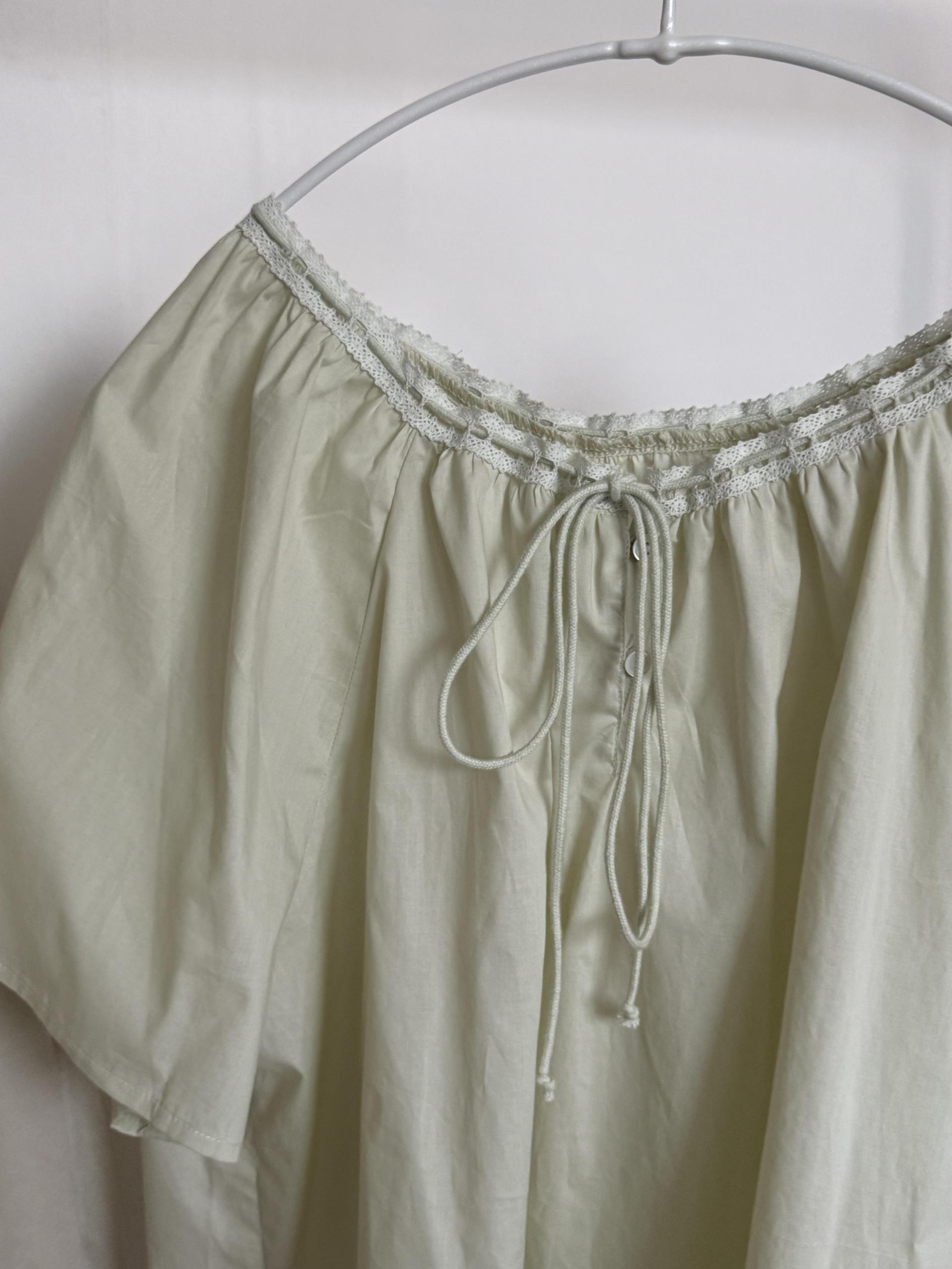 botanic blouse (mint/white)