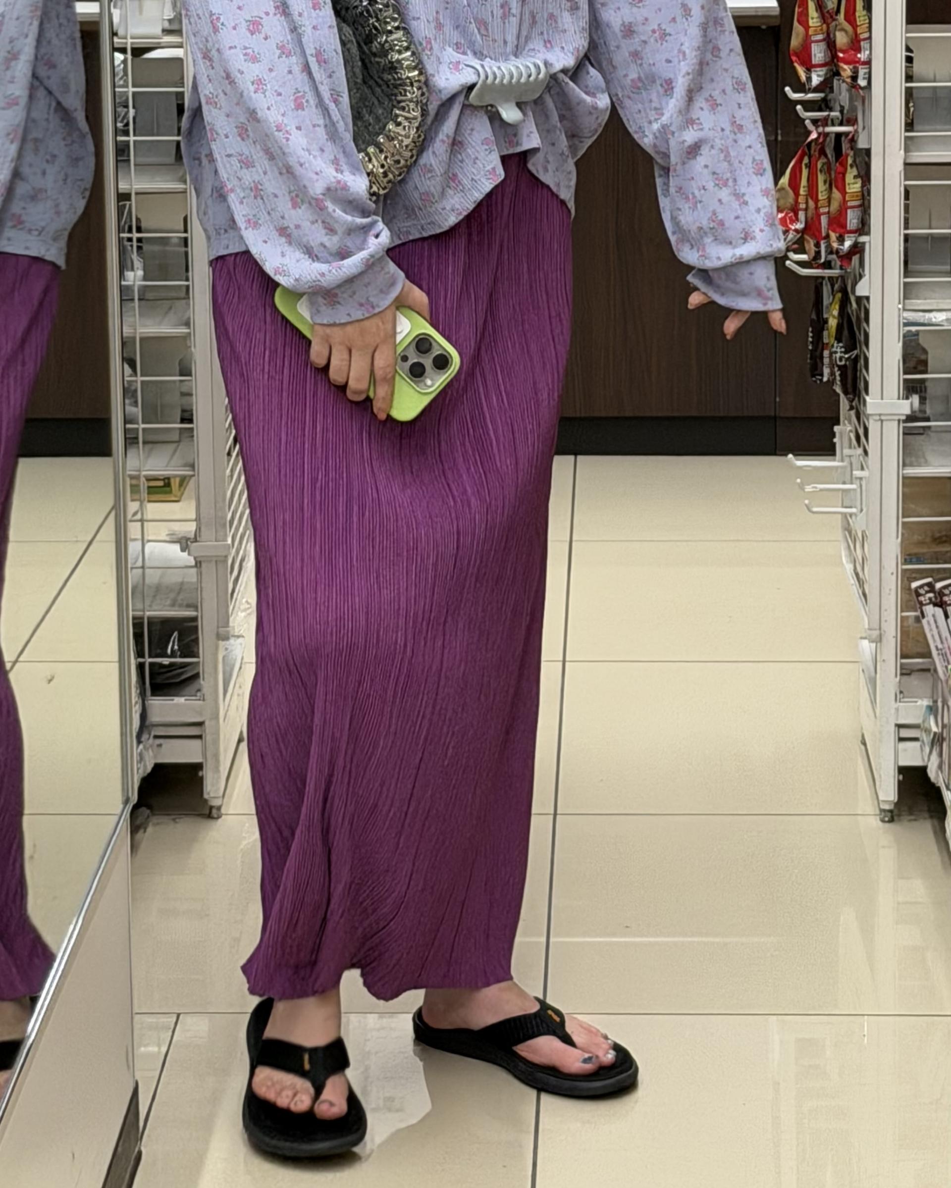 <made> penne skirt (violet)
