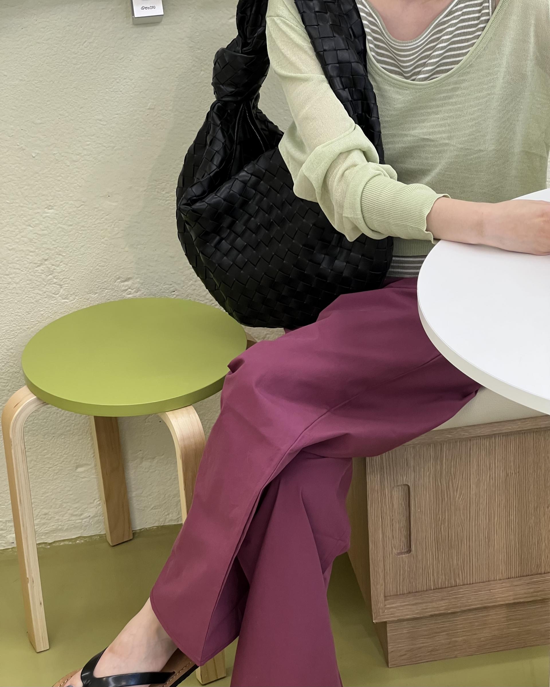 punch u-neck knit (mint/baby blue)소재