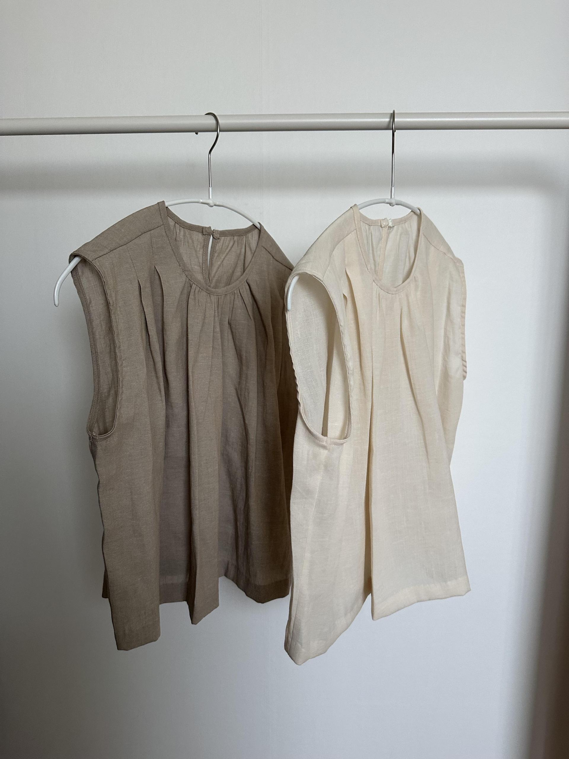 moris blouse (beige/brown)