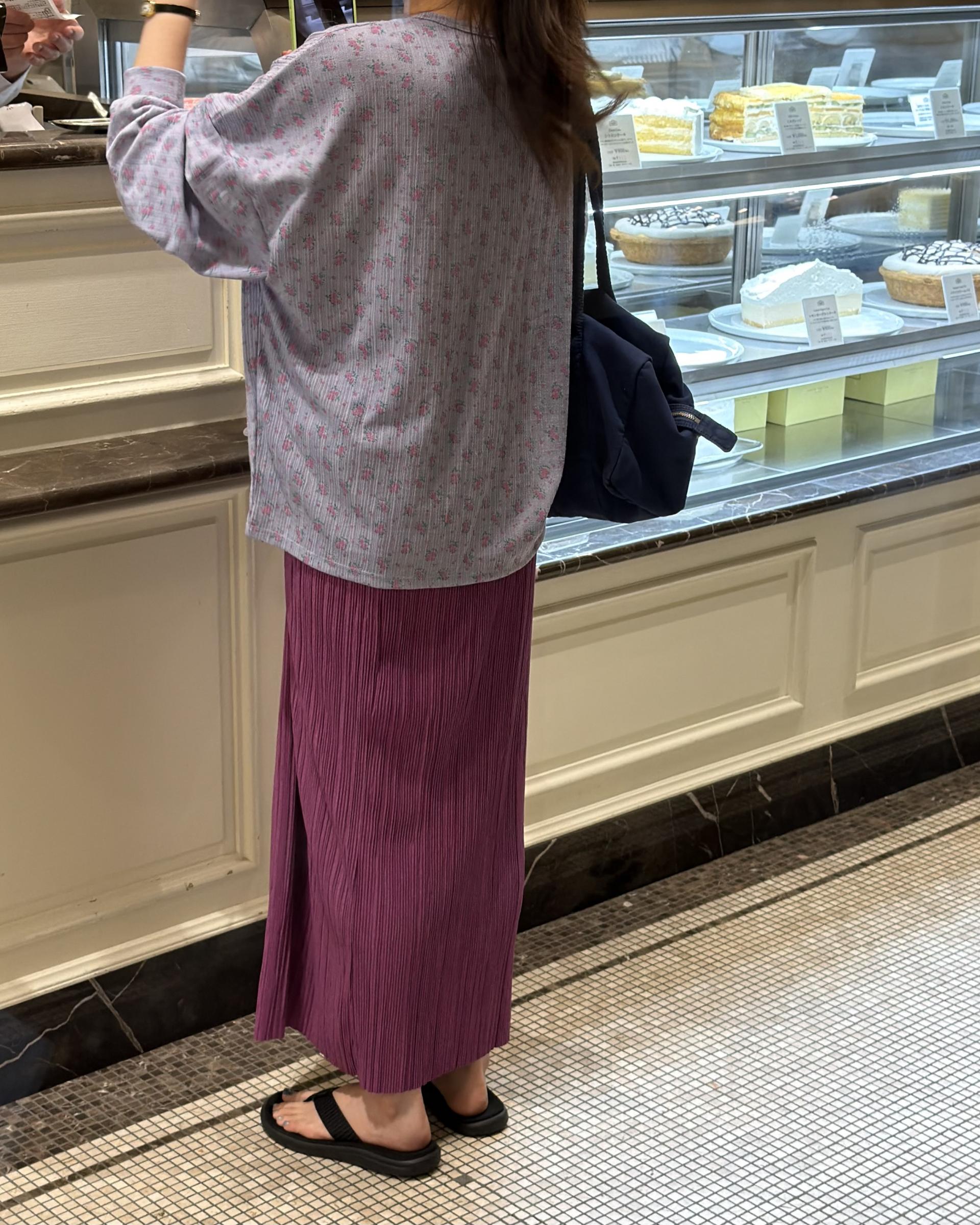 <made> penne skirt (violet)