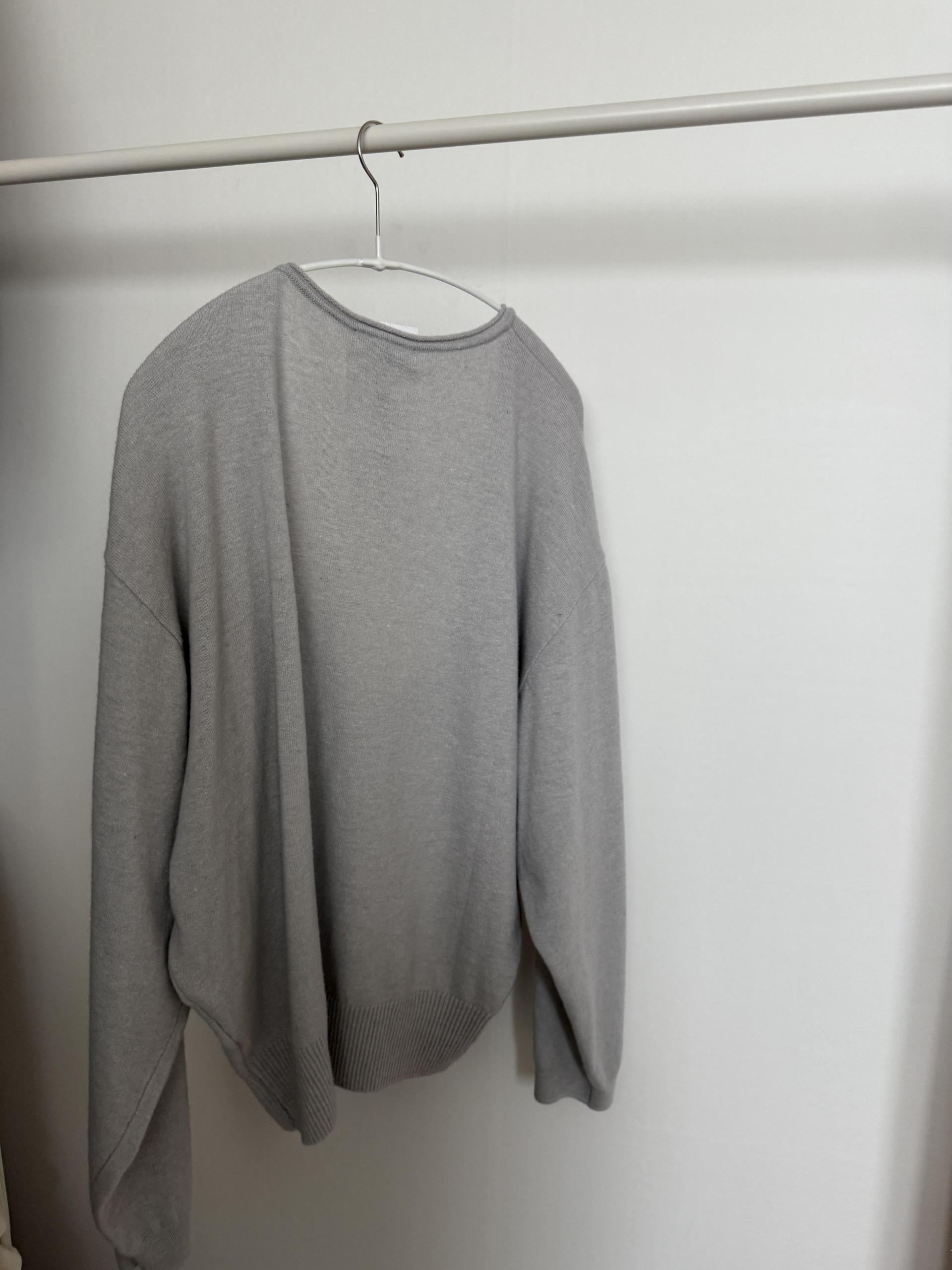 fuego u-neck knit (purple/charcoal/blue/pale grey)