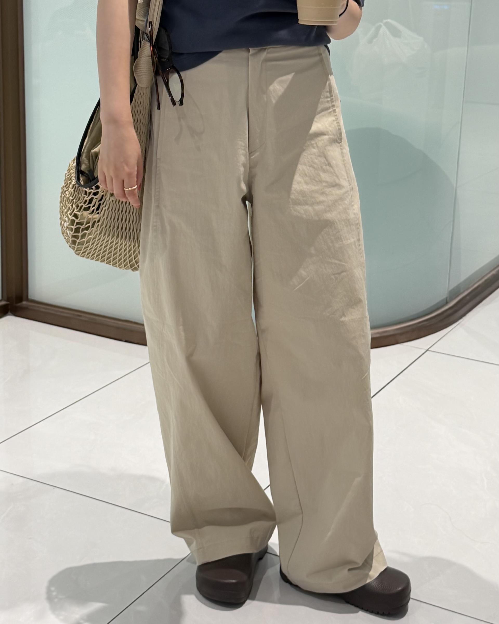 sand cotton pants (milk beige)
