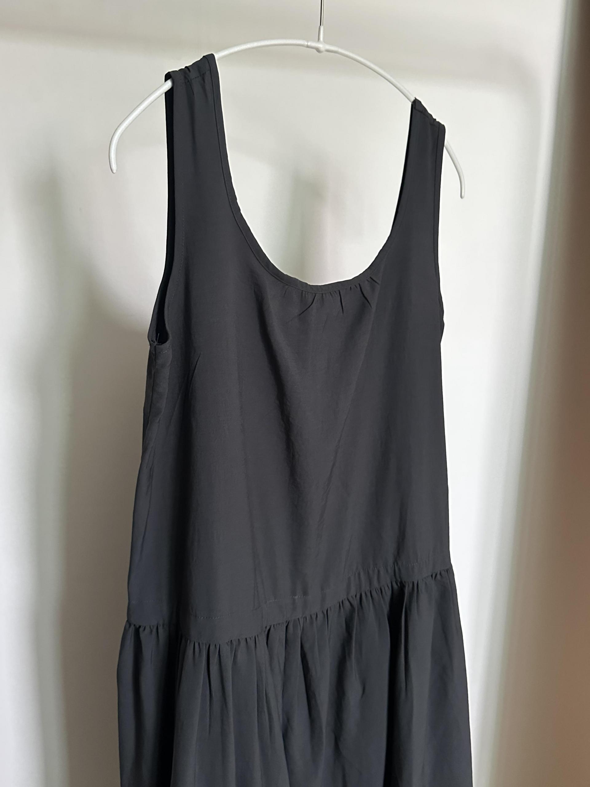 oatmeal dress (charcoal/cream)