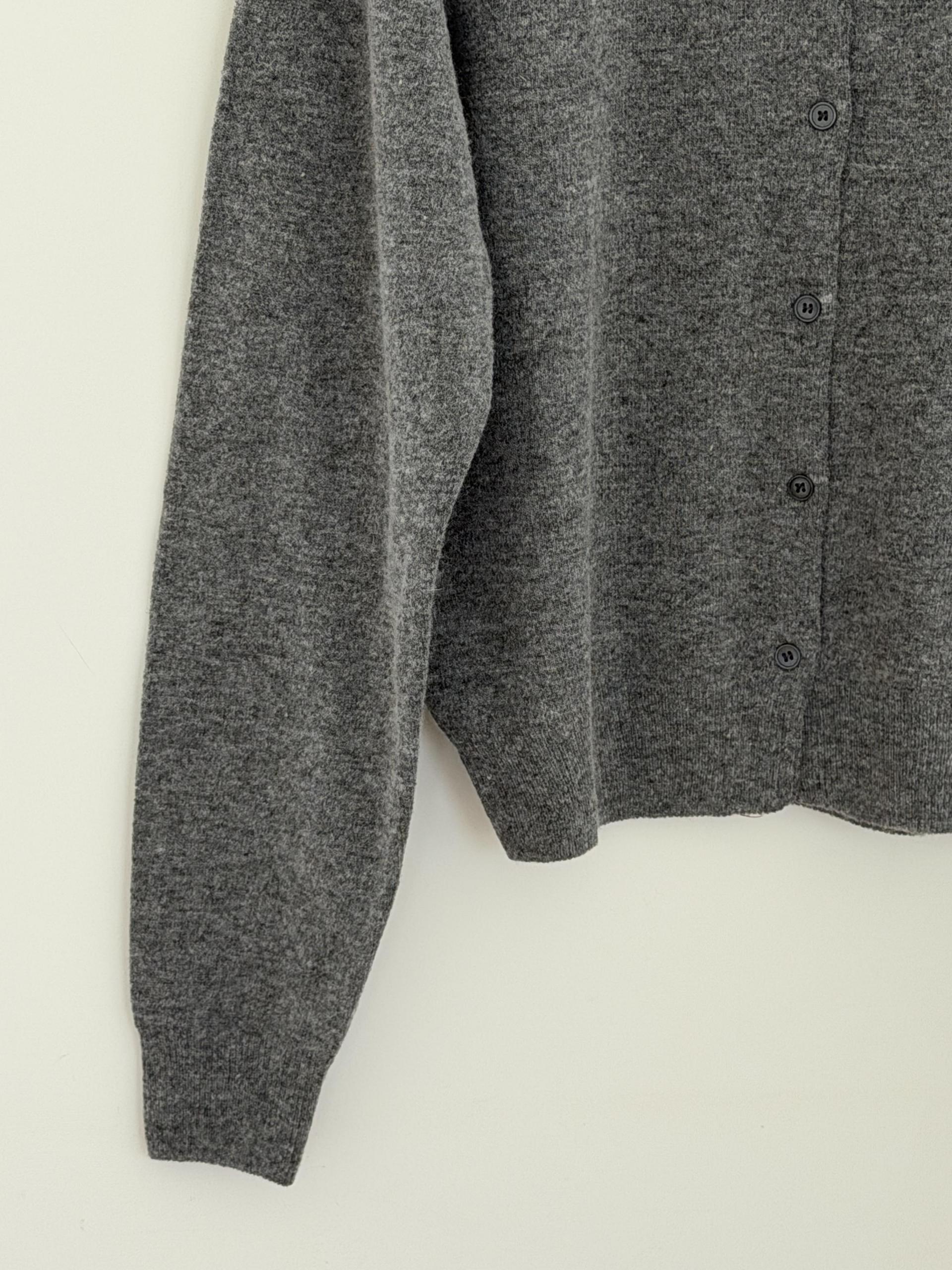 bowl round cardigan (grey/khaki/red) ์