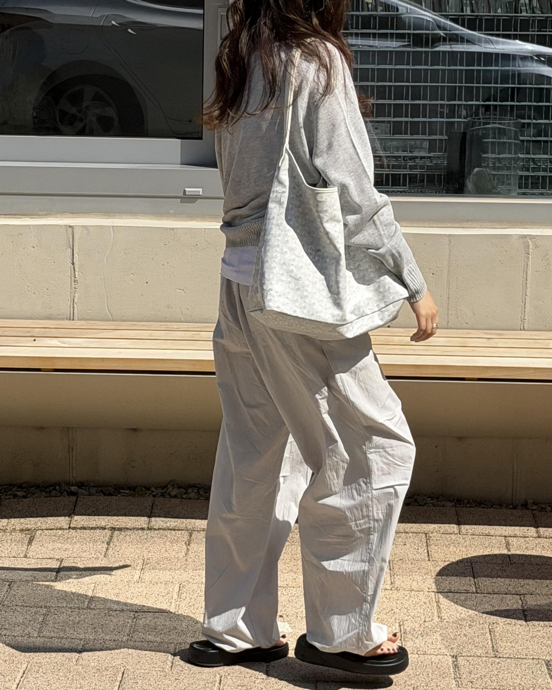 pampas string pants (pale grey)