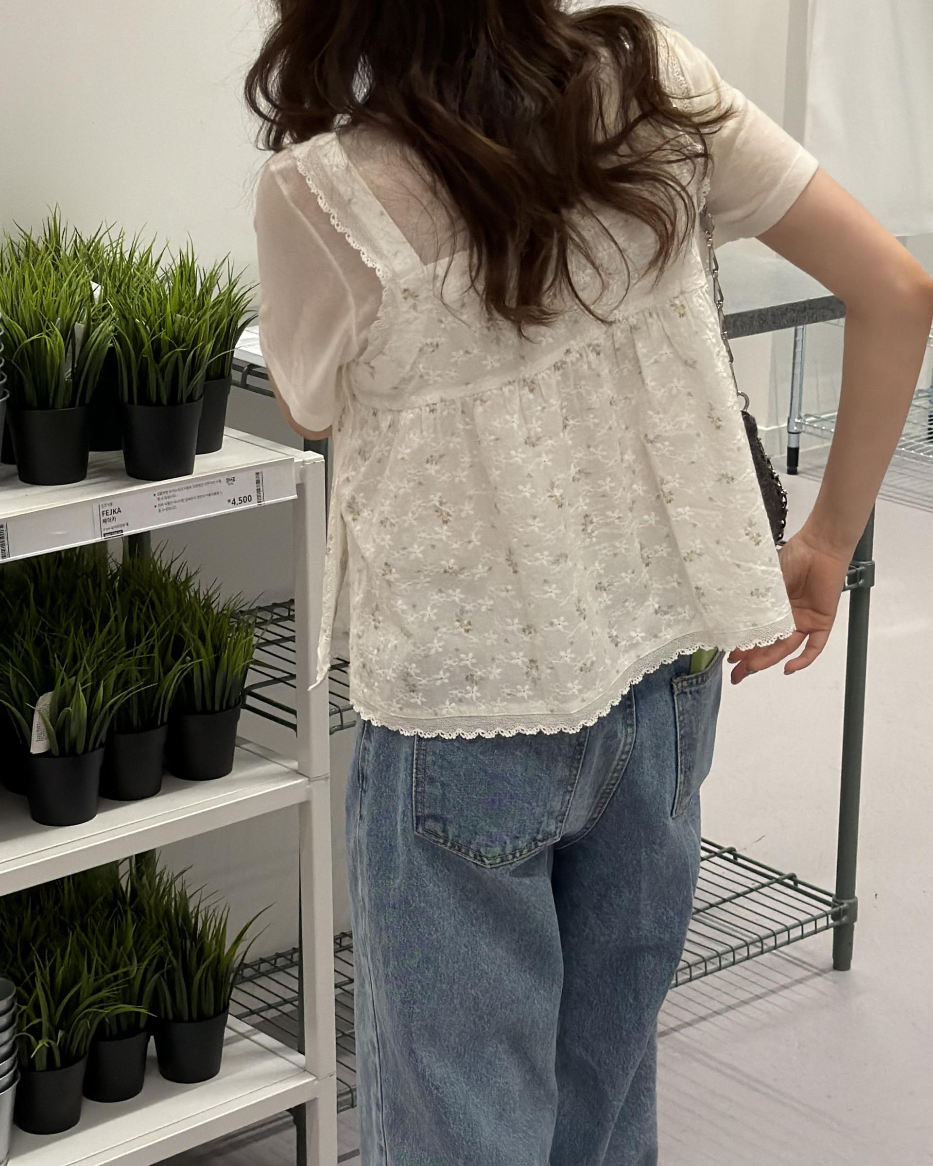 primrose blouse (flower/black)