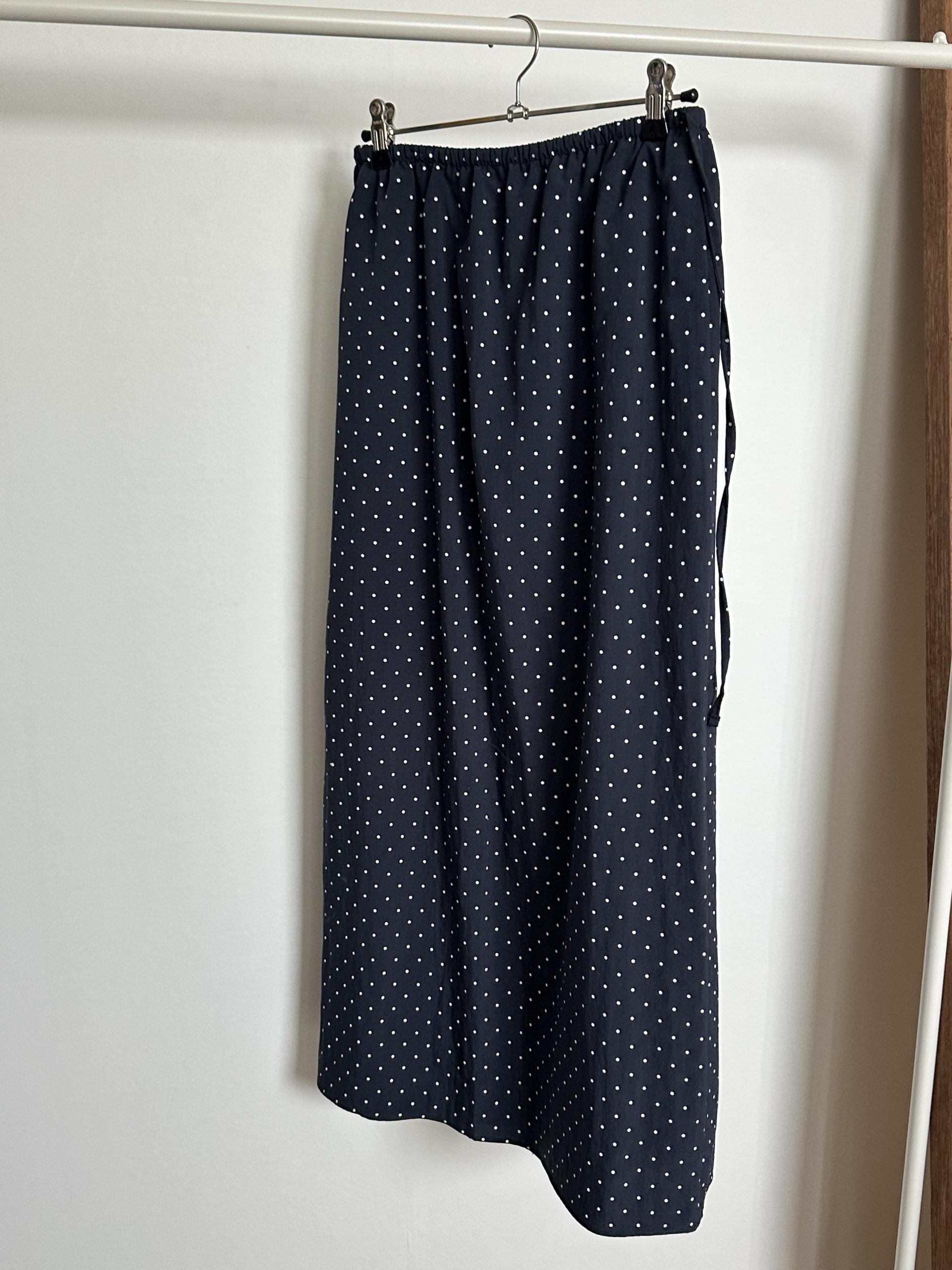 dot maxi skirt