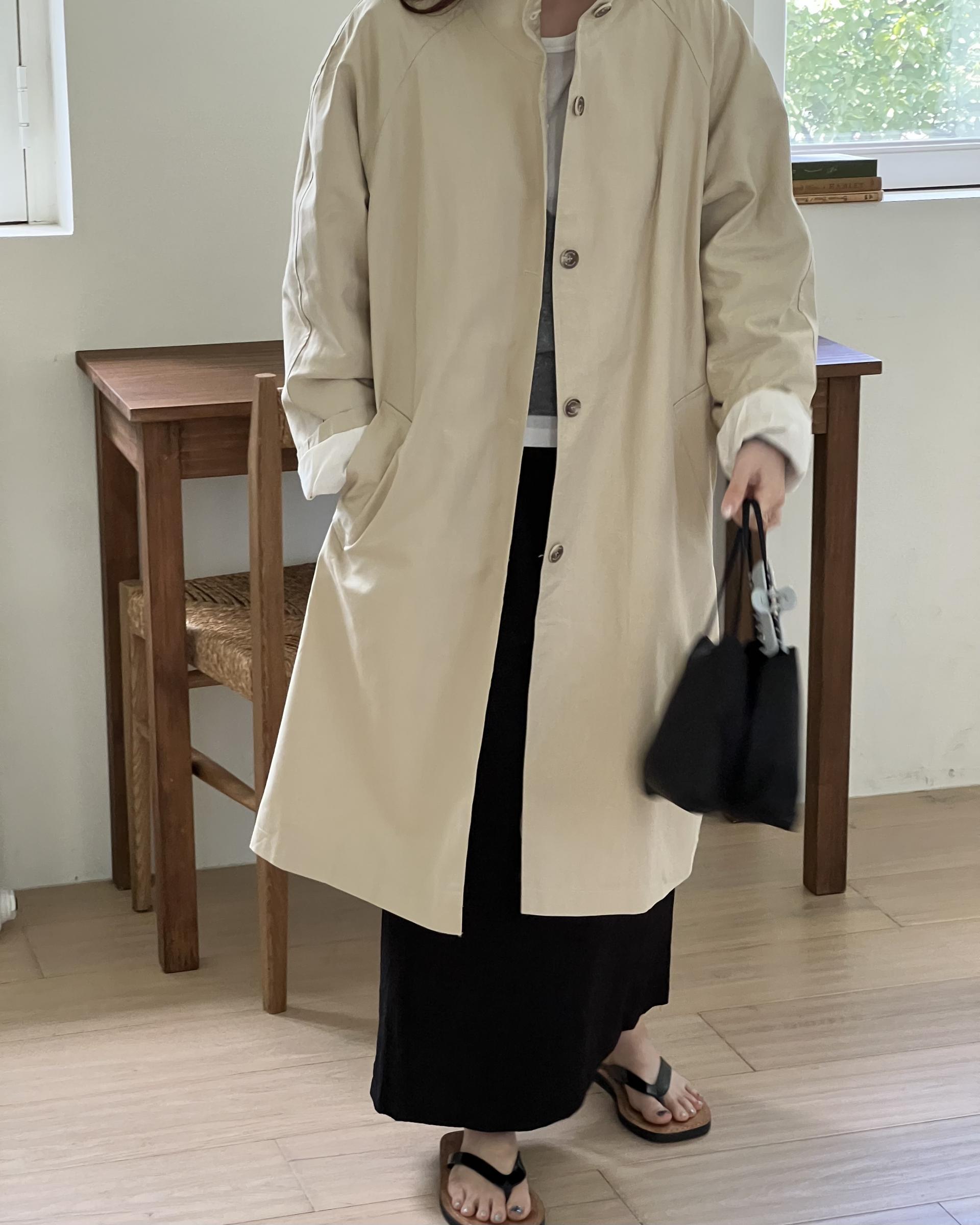 base wrinkle skirt (black/cream)