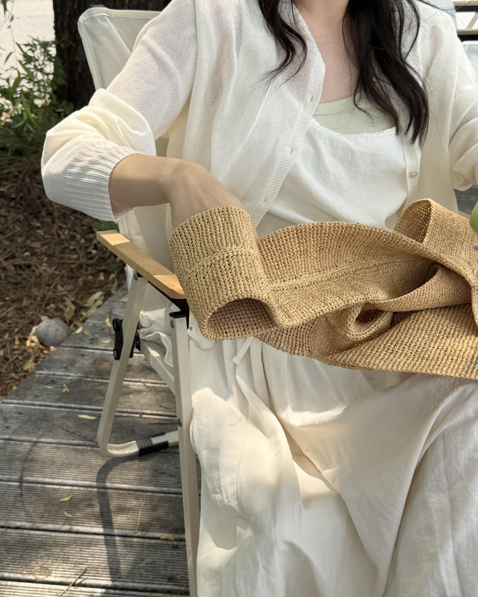 oatmeal dress (charcoal/cream)