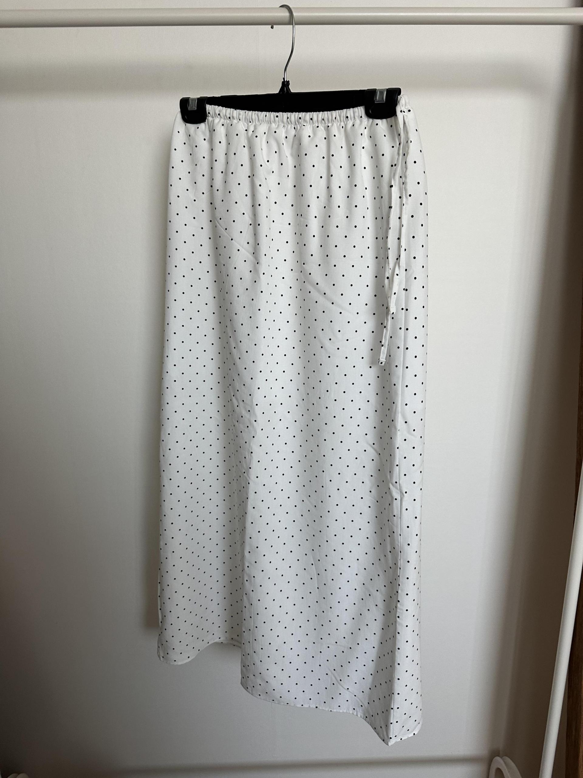 dot maxi skirt