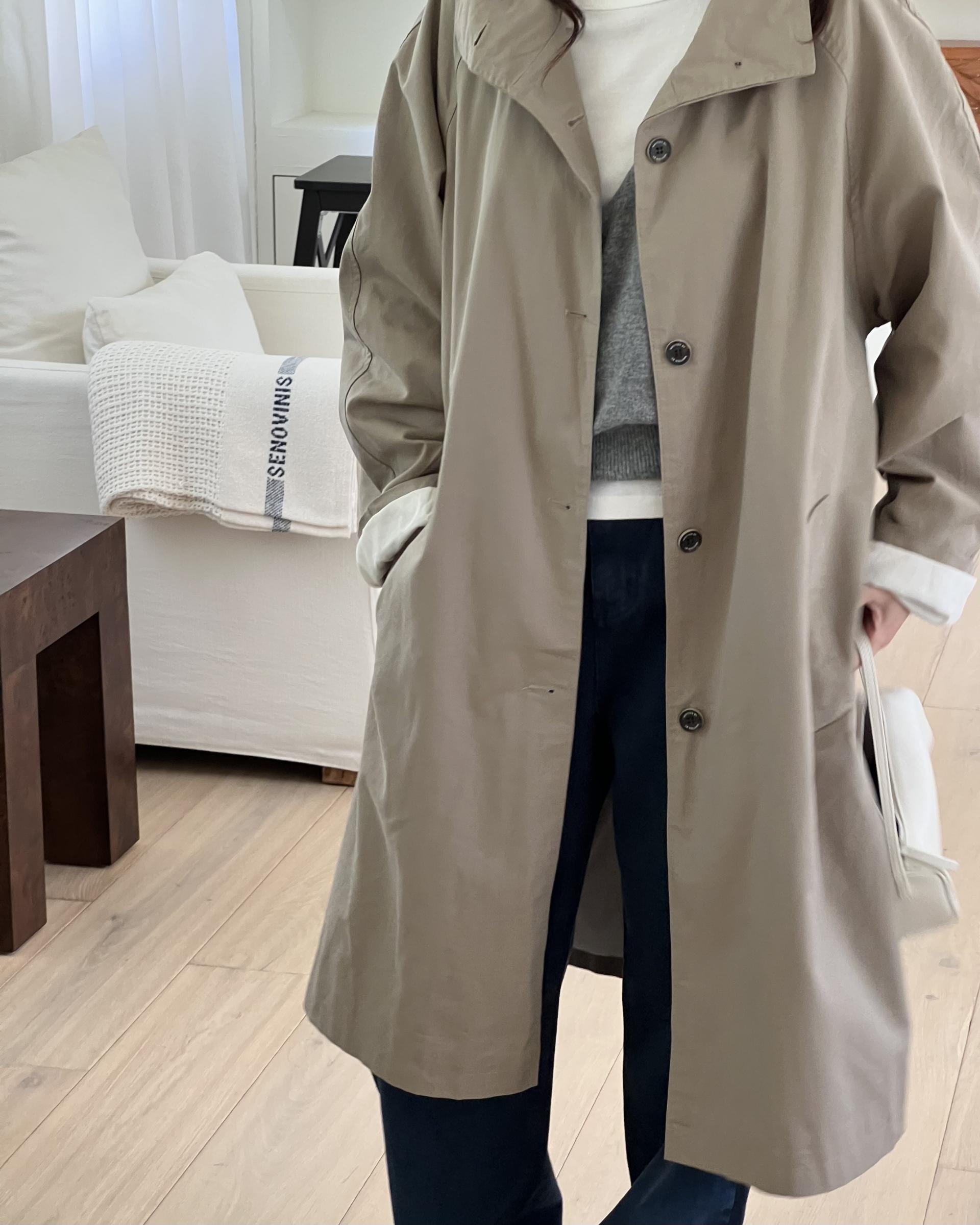 post single trench (khaki)