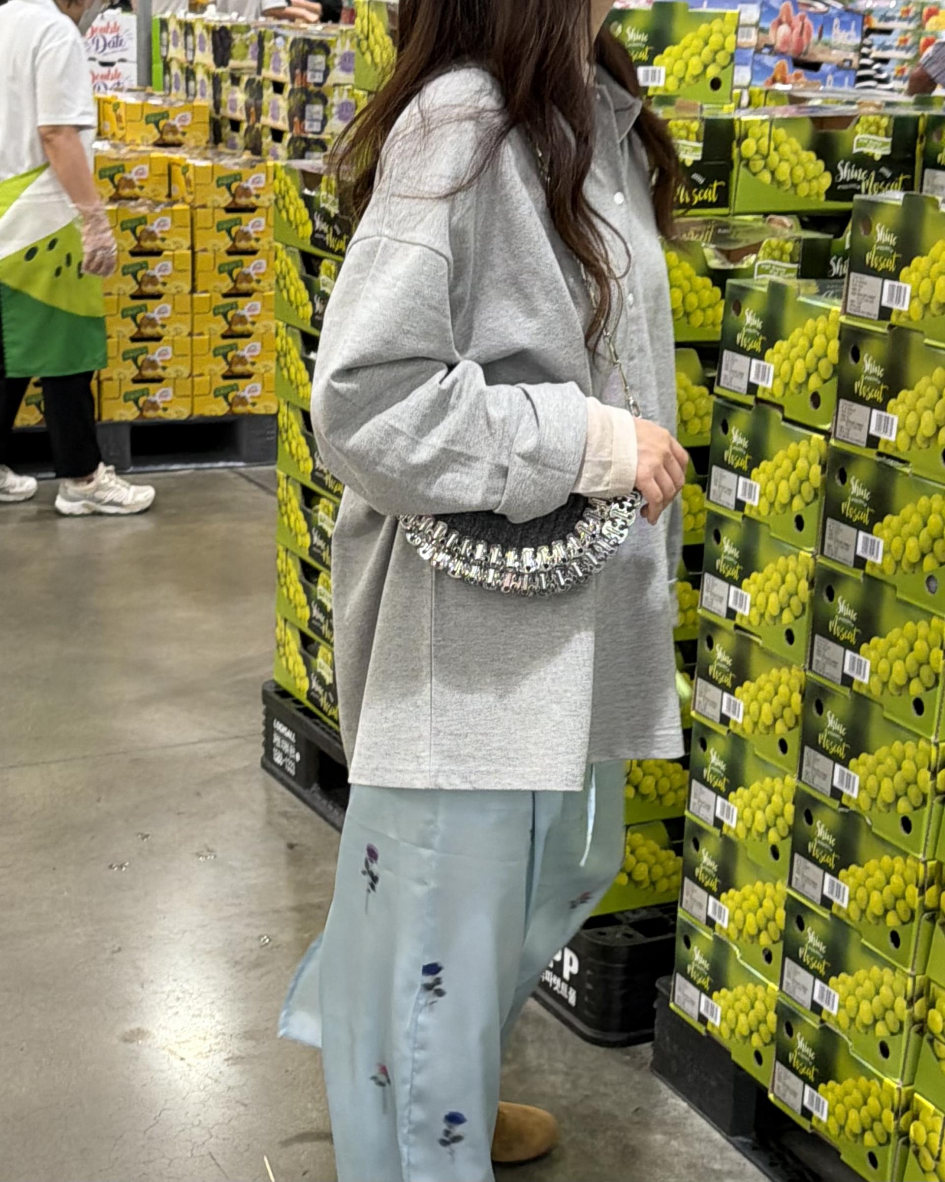 domingo flower skirt (sky blue)