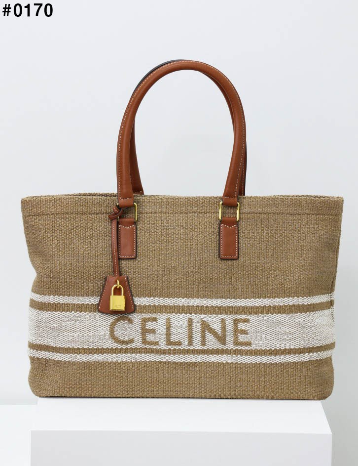 [CELINE] 셀린느 호리즌탈 카바스 로고 토트백