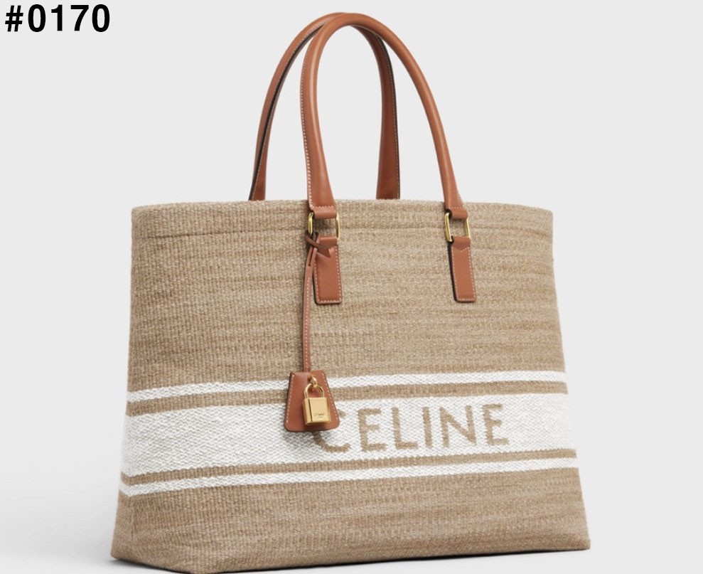 [CELINE] 셀린느 호리즌탈 카바스 로고 토트백