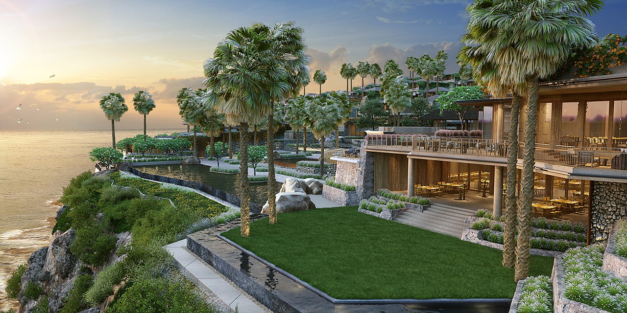 식스센스 울루와뚜 풀빌라 자연과 조화된 전경