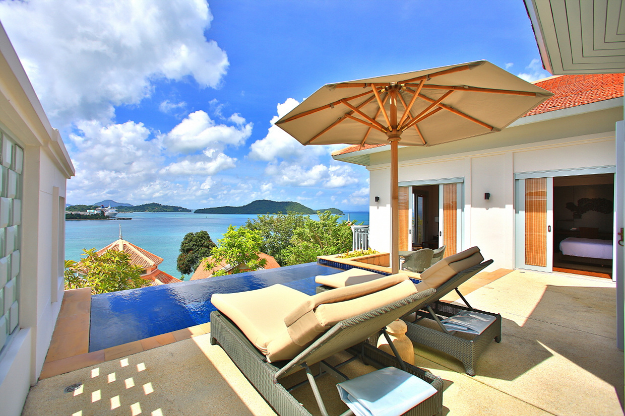 풀빌라에서 바라본 바다 전경