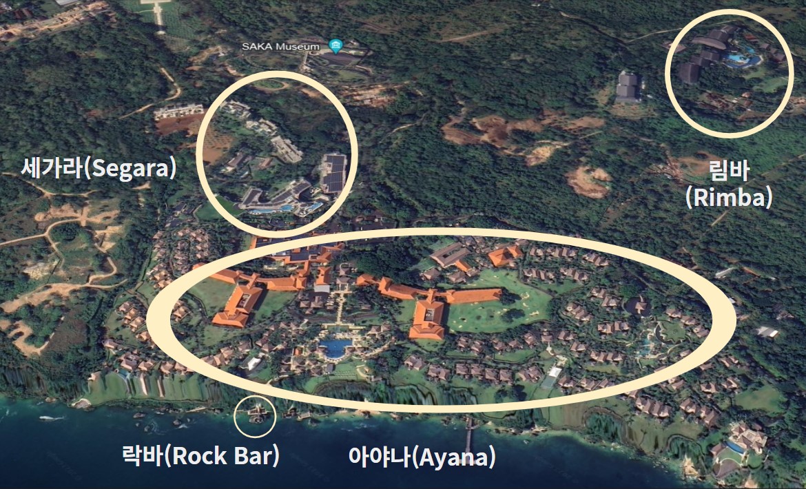 아야나 세가라 림바 리조트 위치도