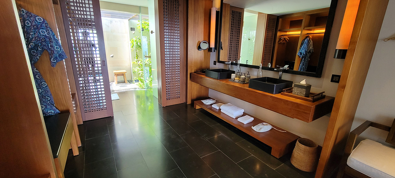 식스센스 클리프 풀빌라 욕실