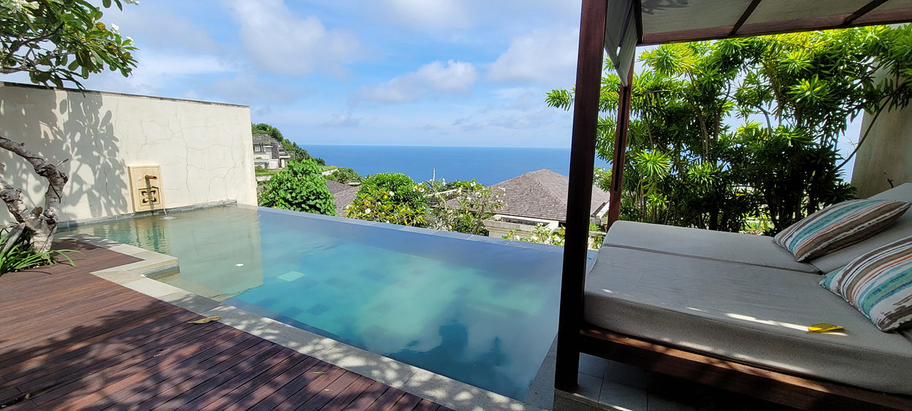 발리 신혼여행 식스센스 클리프 풀빌라 전용 수영장