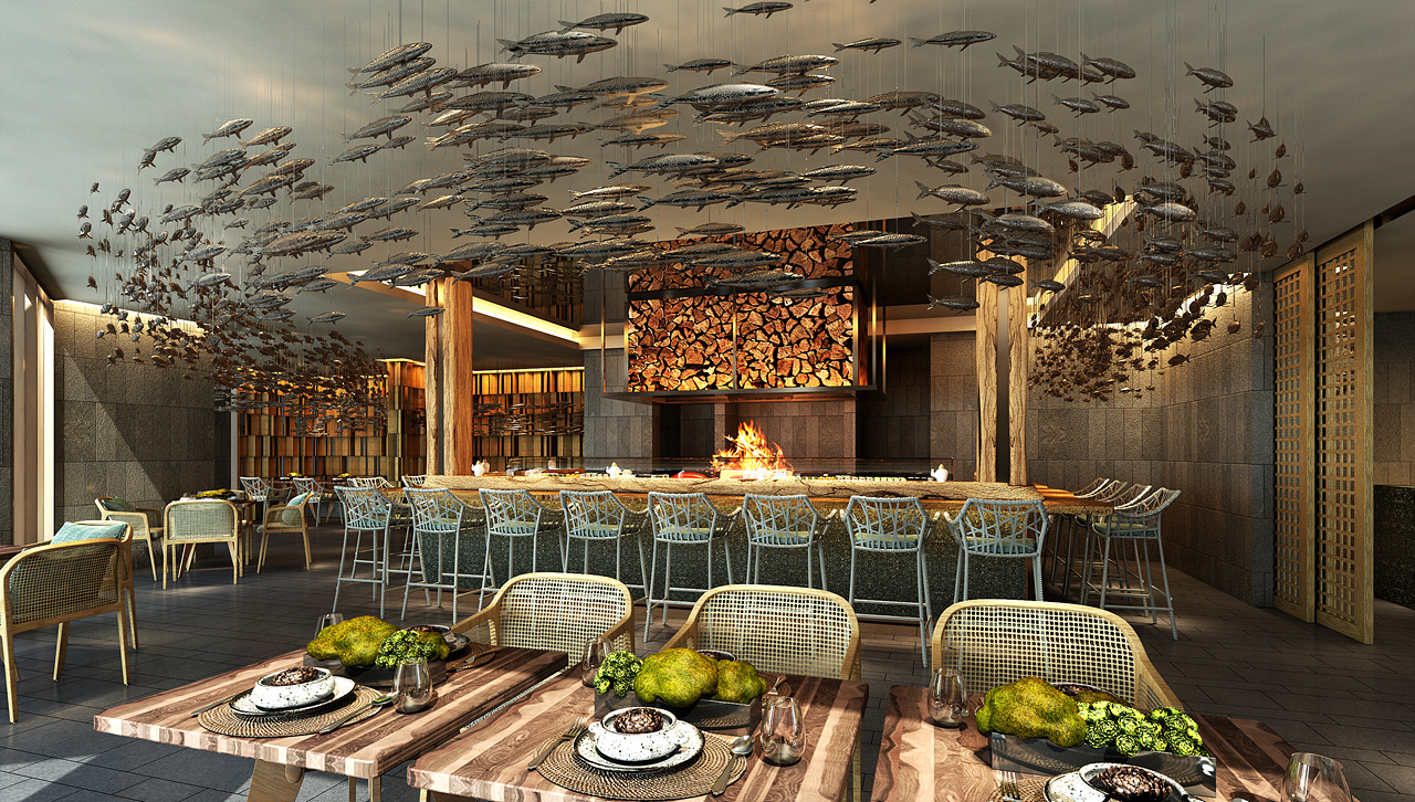 식스센스 울루와뚜 풀빌라 레스토랑