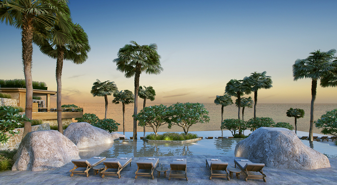 식스센스 울루와뚜 풀빌라 자연과 조화된 인테리어