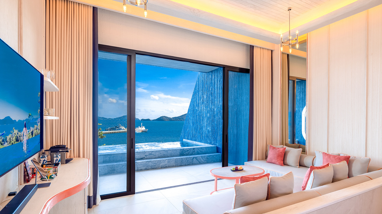 야야 오션 스위트 풀빌라에서 바라본 전경