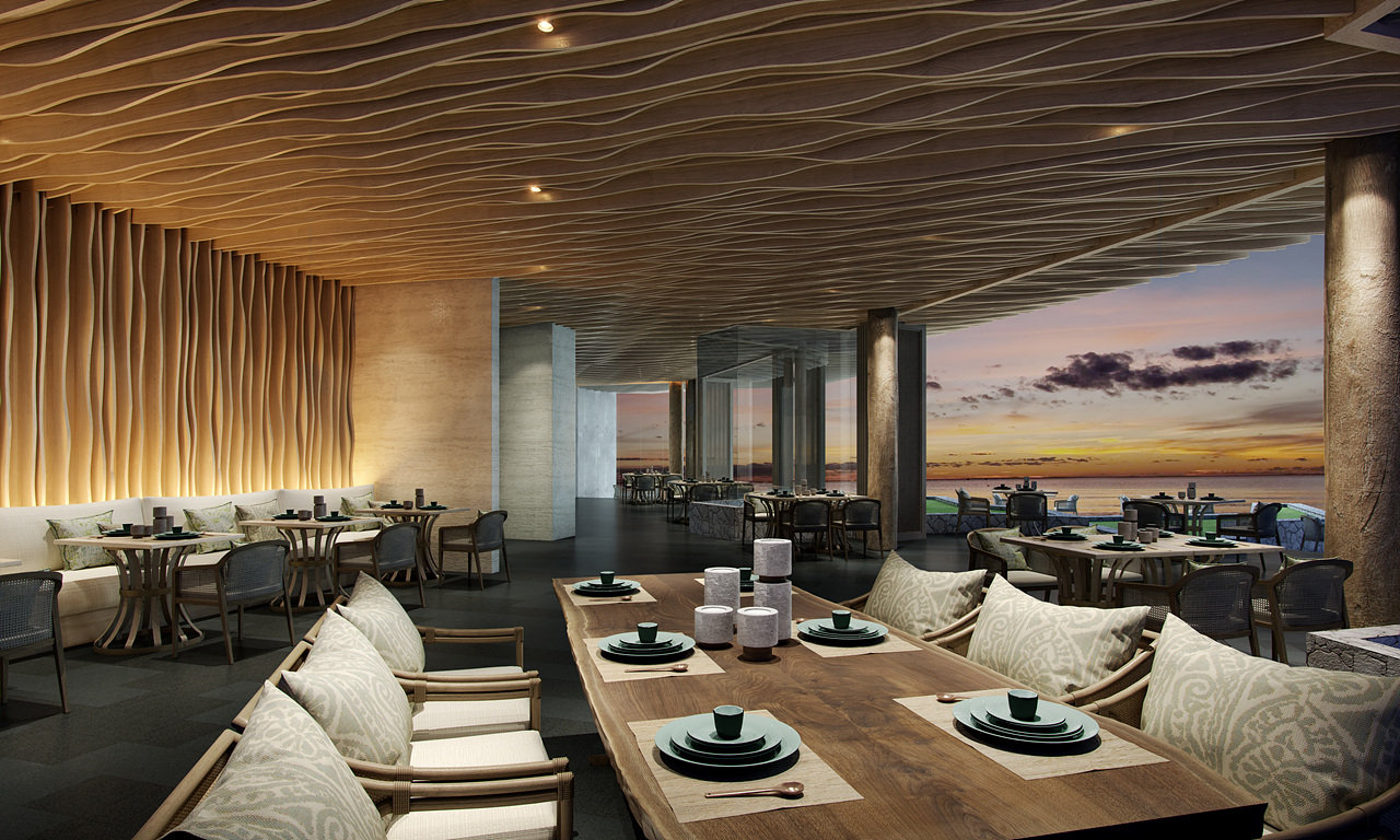 식스센스 울루와뚜 풀빌라 럭셔리 레스토랑