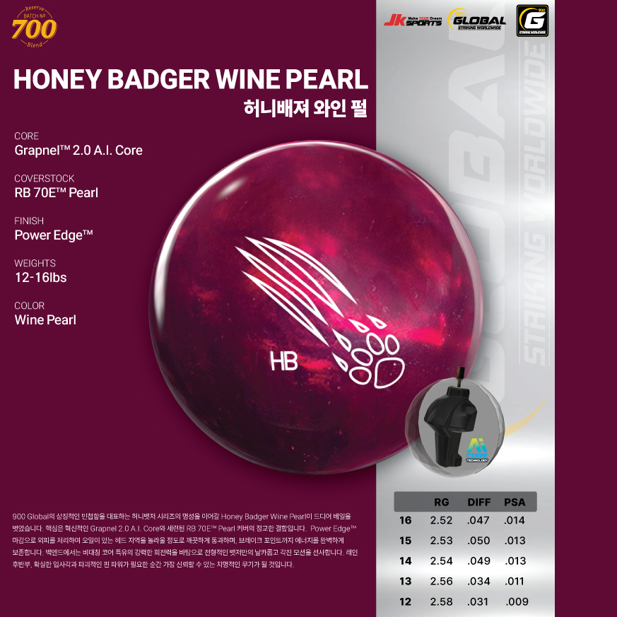 HONEY BADGER WINE PEARL