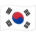 Flag: South Korea on Google Noto Color Emoji 15.0