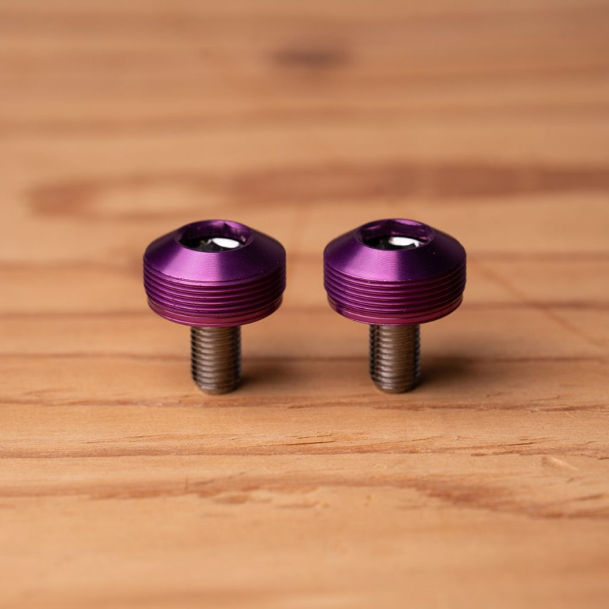 [Bluelug] Bumpy crank cap set - purple