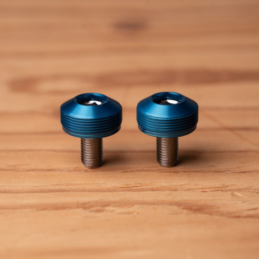 [Bluelug] Bumpy crank cap set - blue