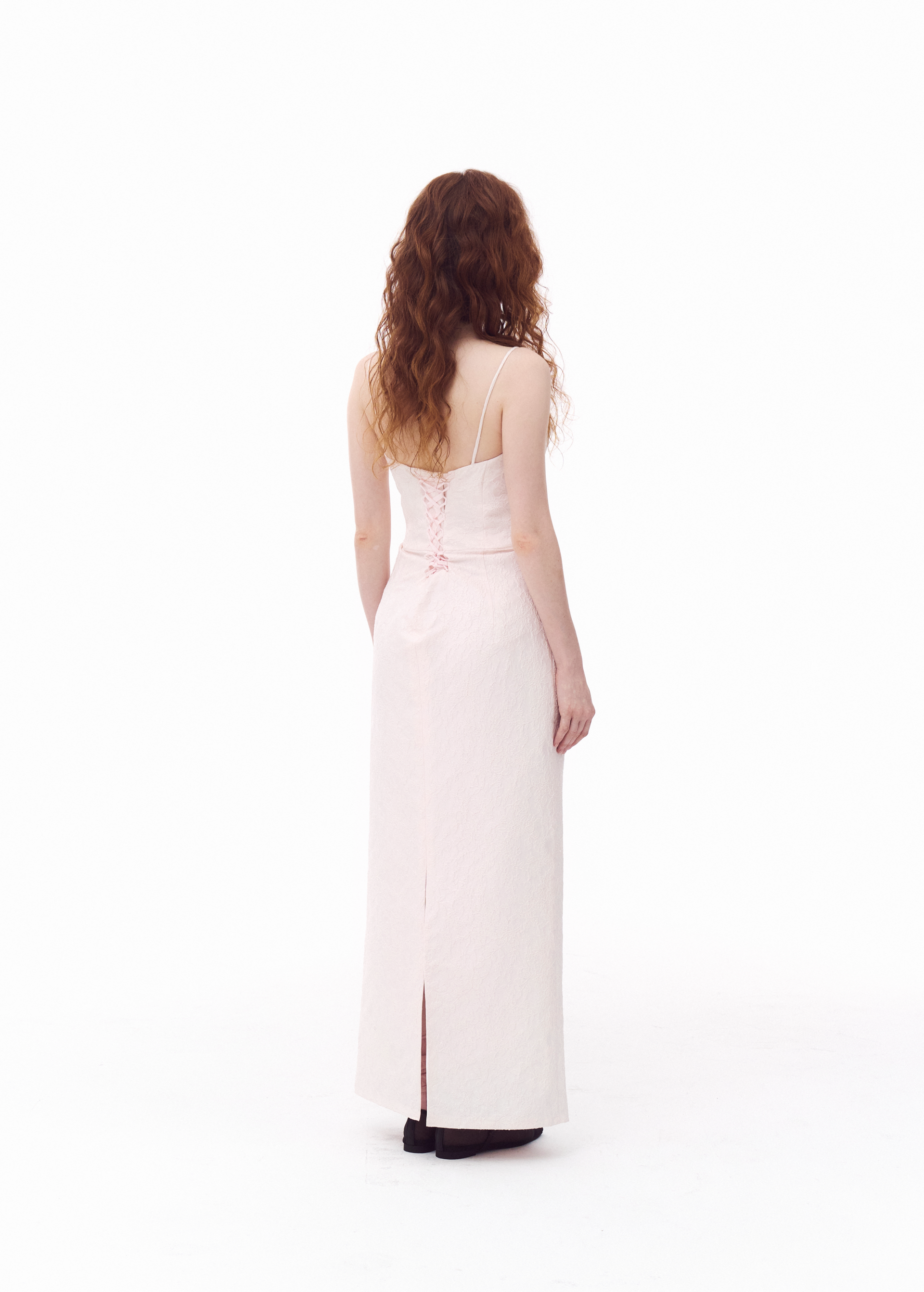 Jacquard Pink Dress