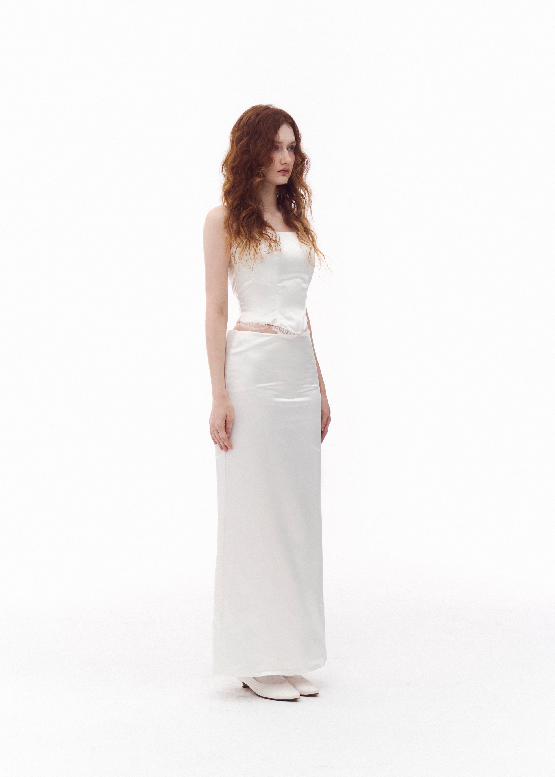 White Silk Two piece _Rental 572,000₩