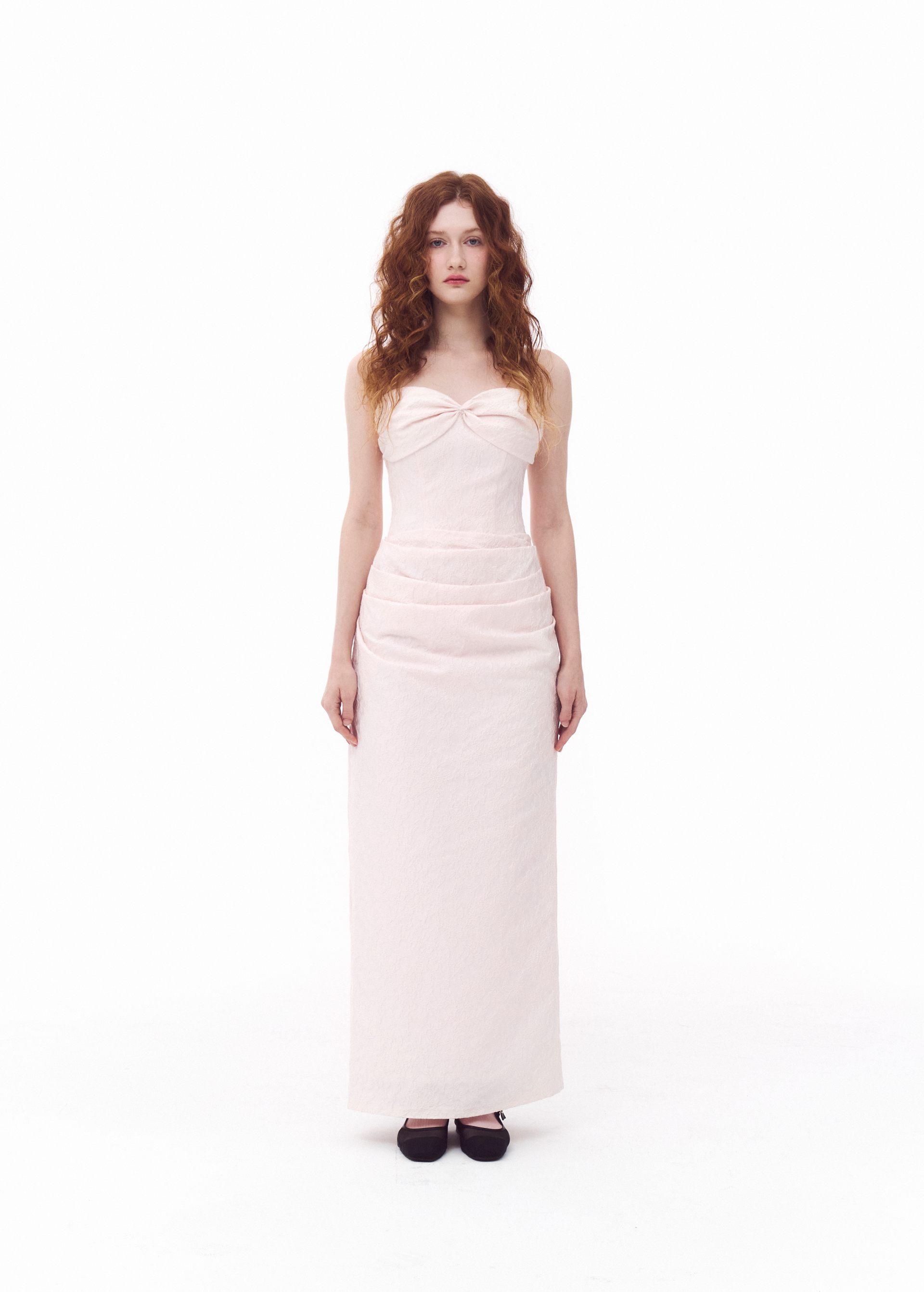 Jacquard Pink Dress
