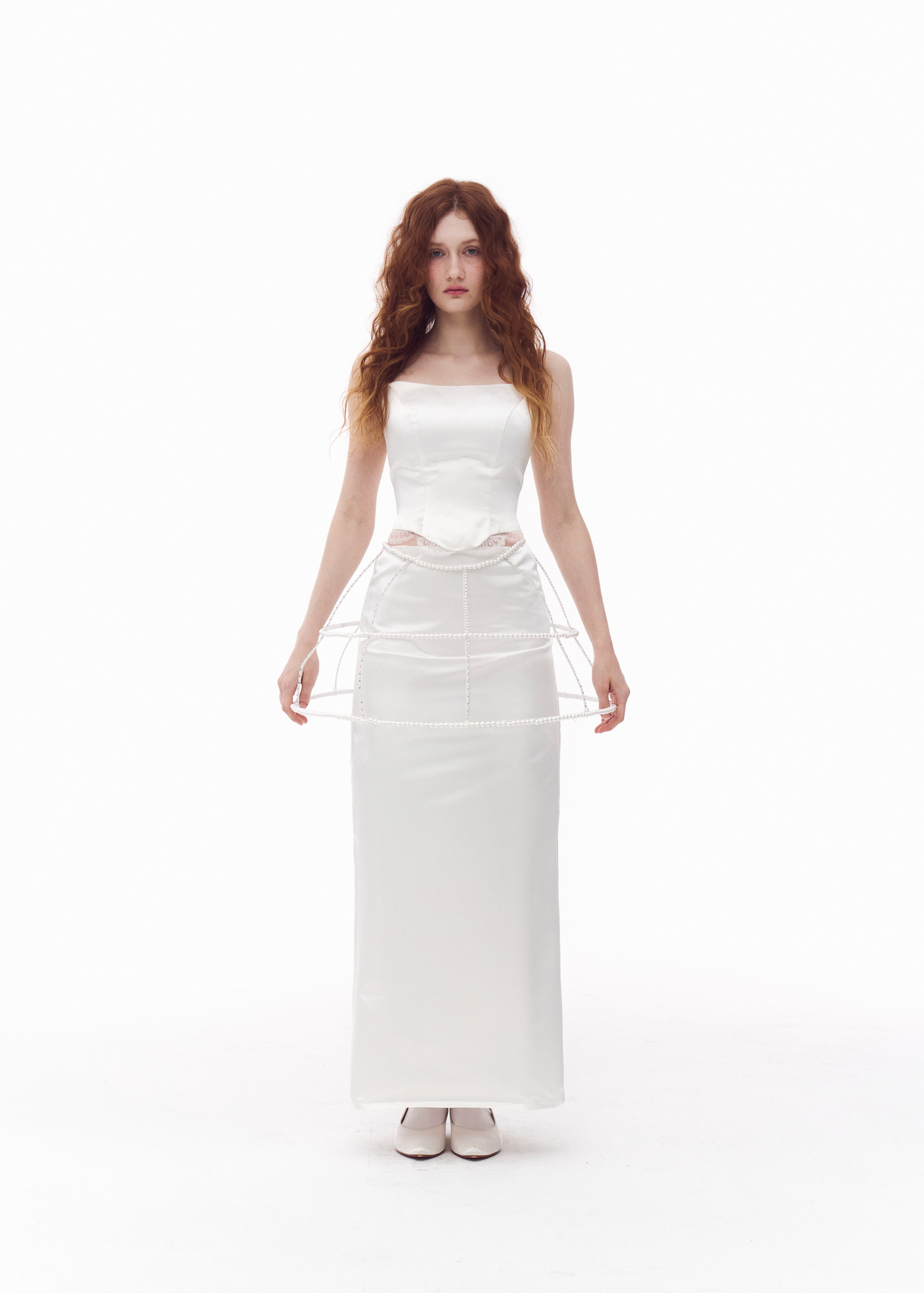 White Silk Two piece _Rental 572,000₩