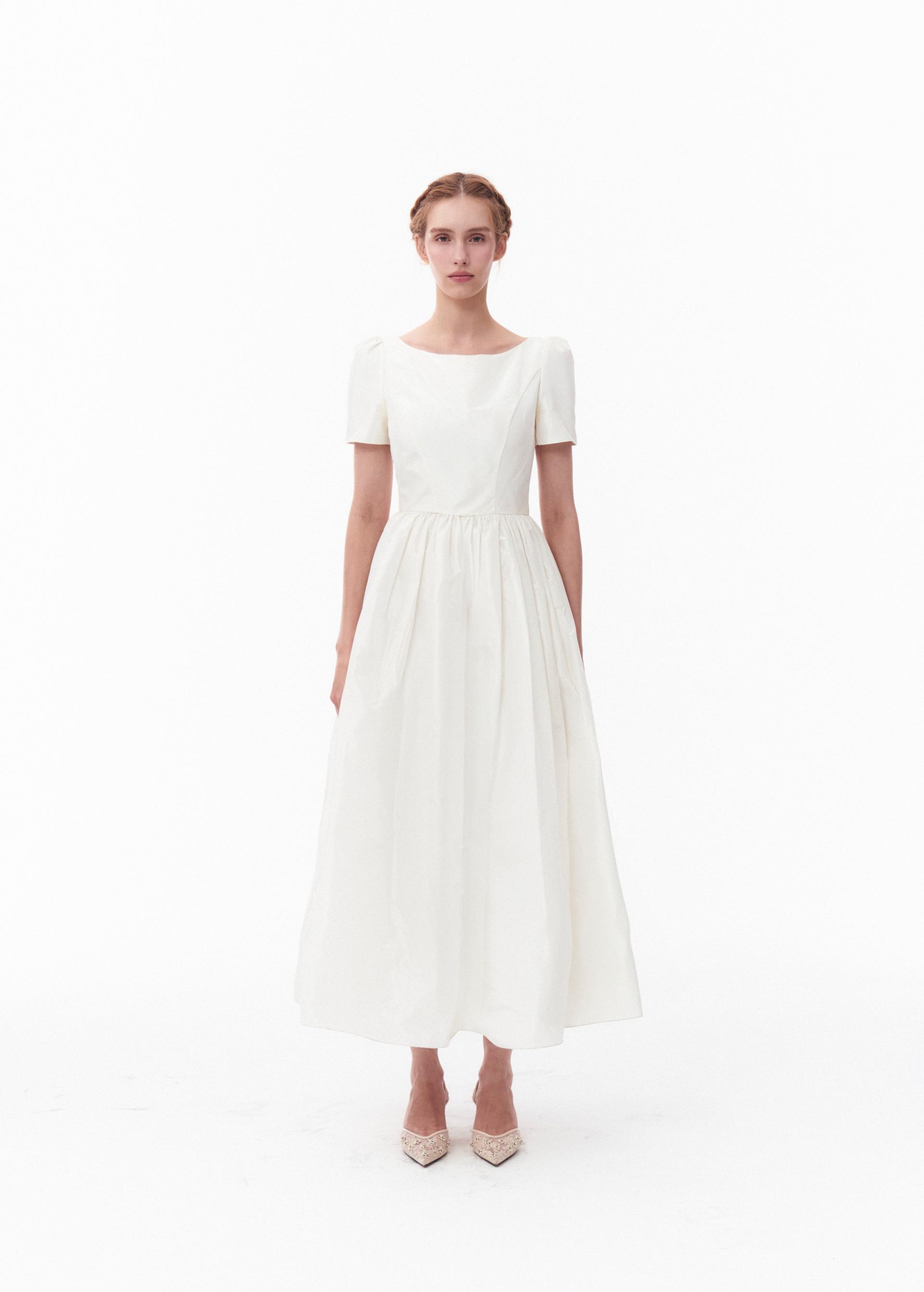 Taffeta Back_Slit White