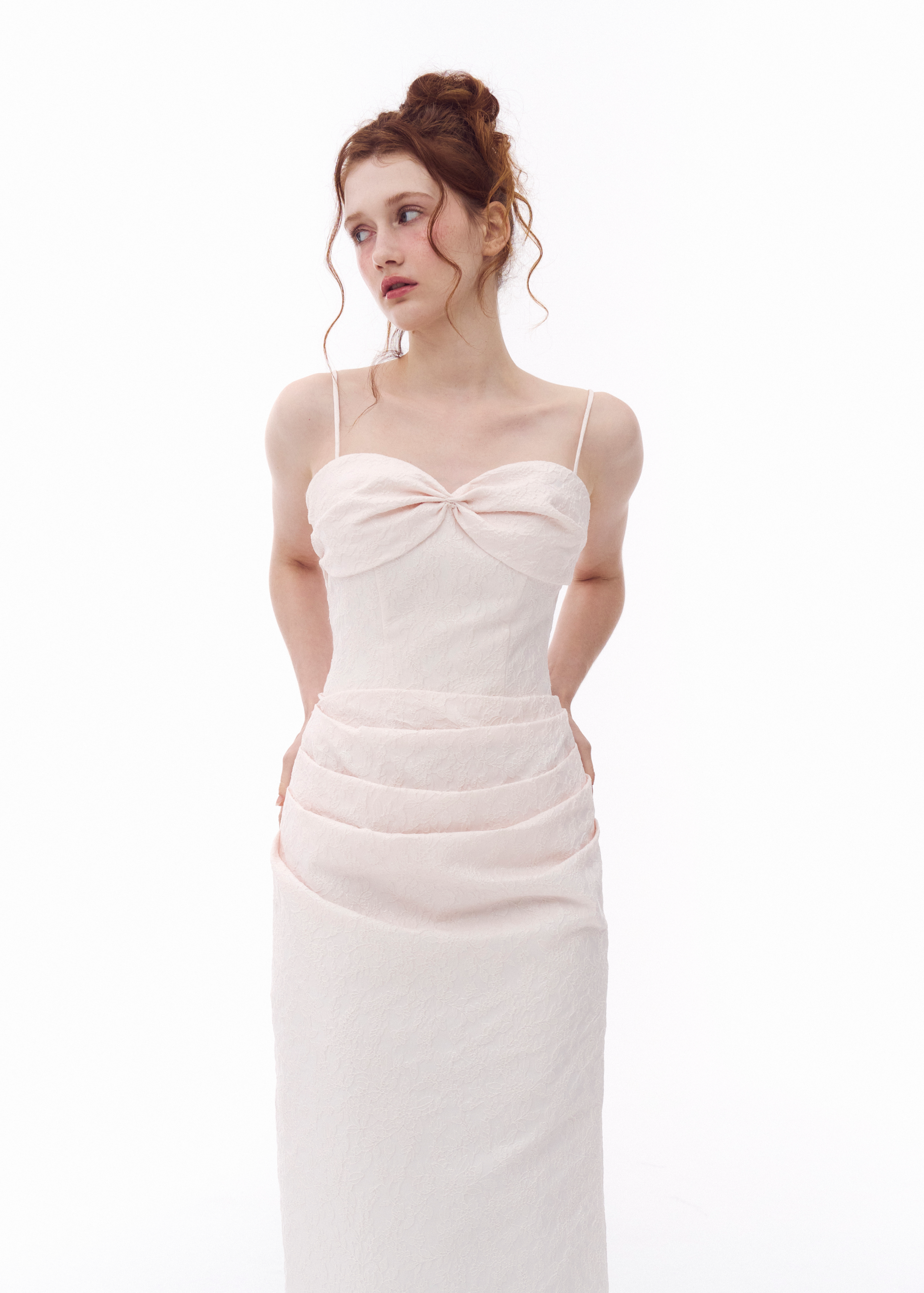 Jacquard Pink Dress