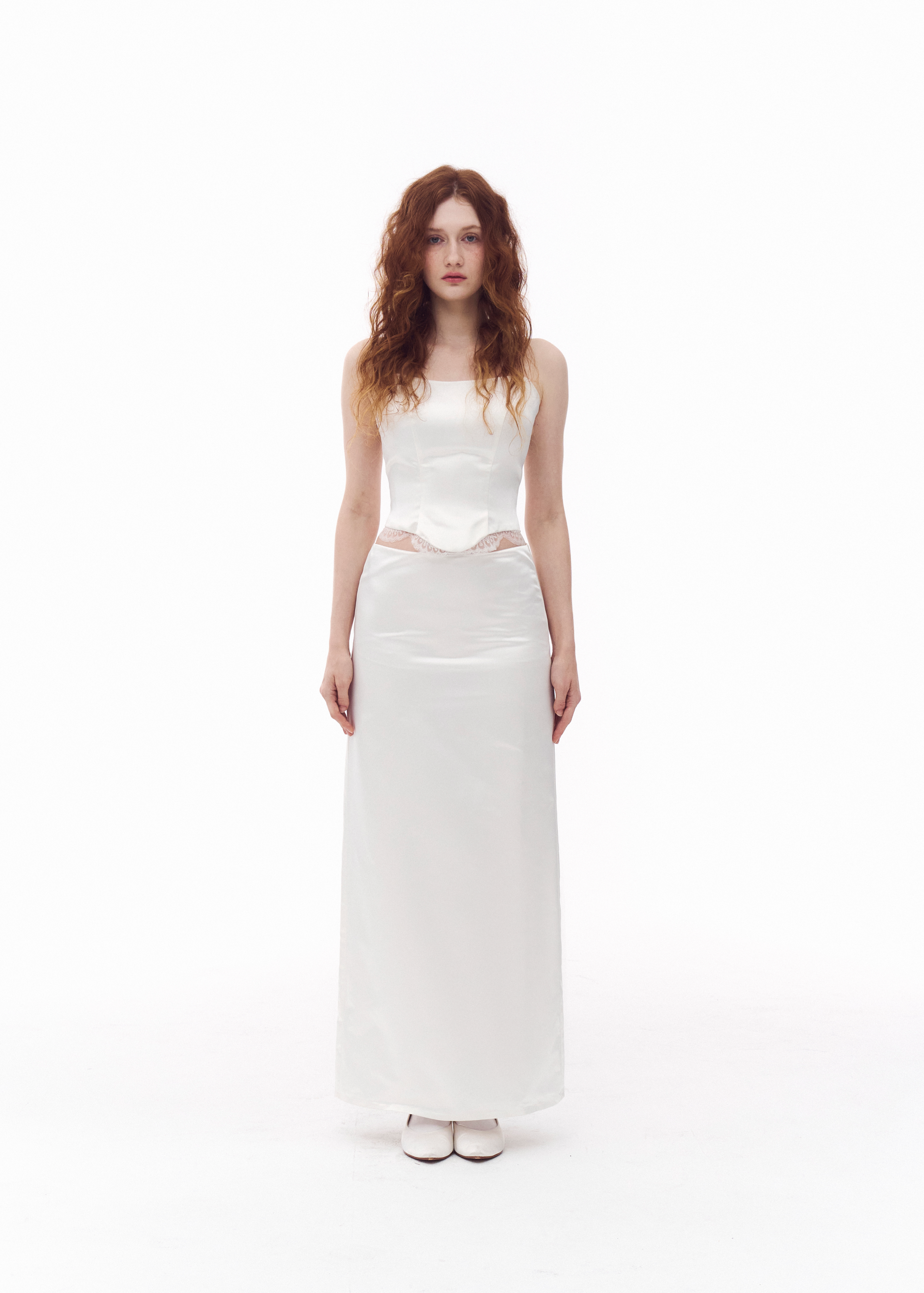 White Silk Two piece _Rental 572,000₩