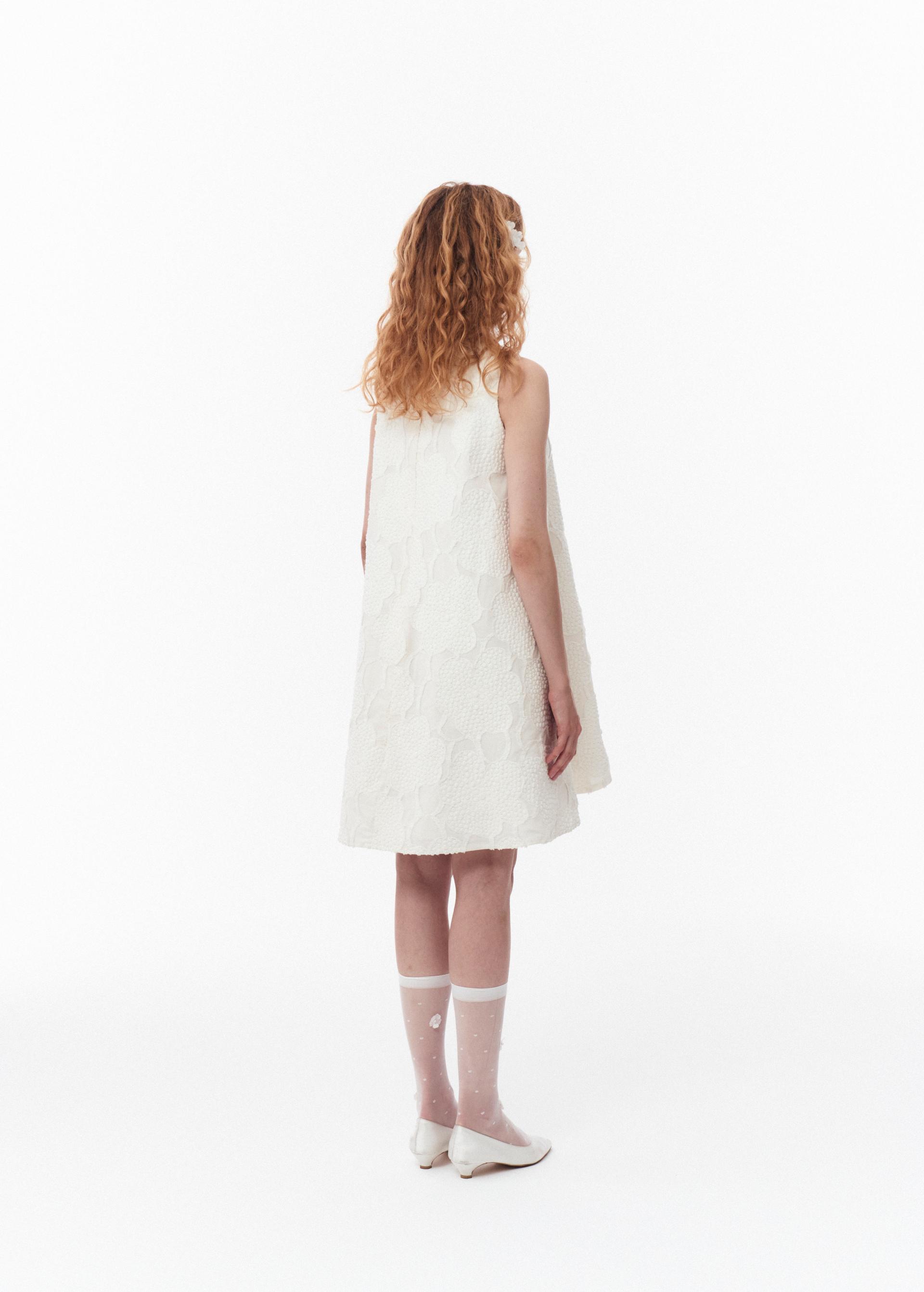 PLUFFY HALTER MINI DRESS