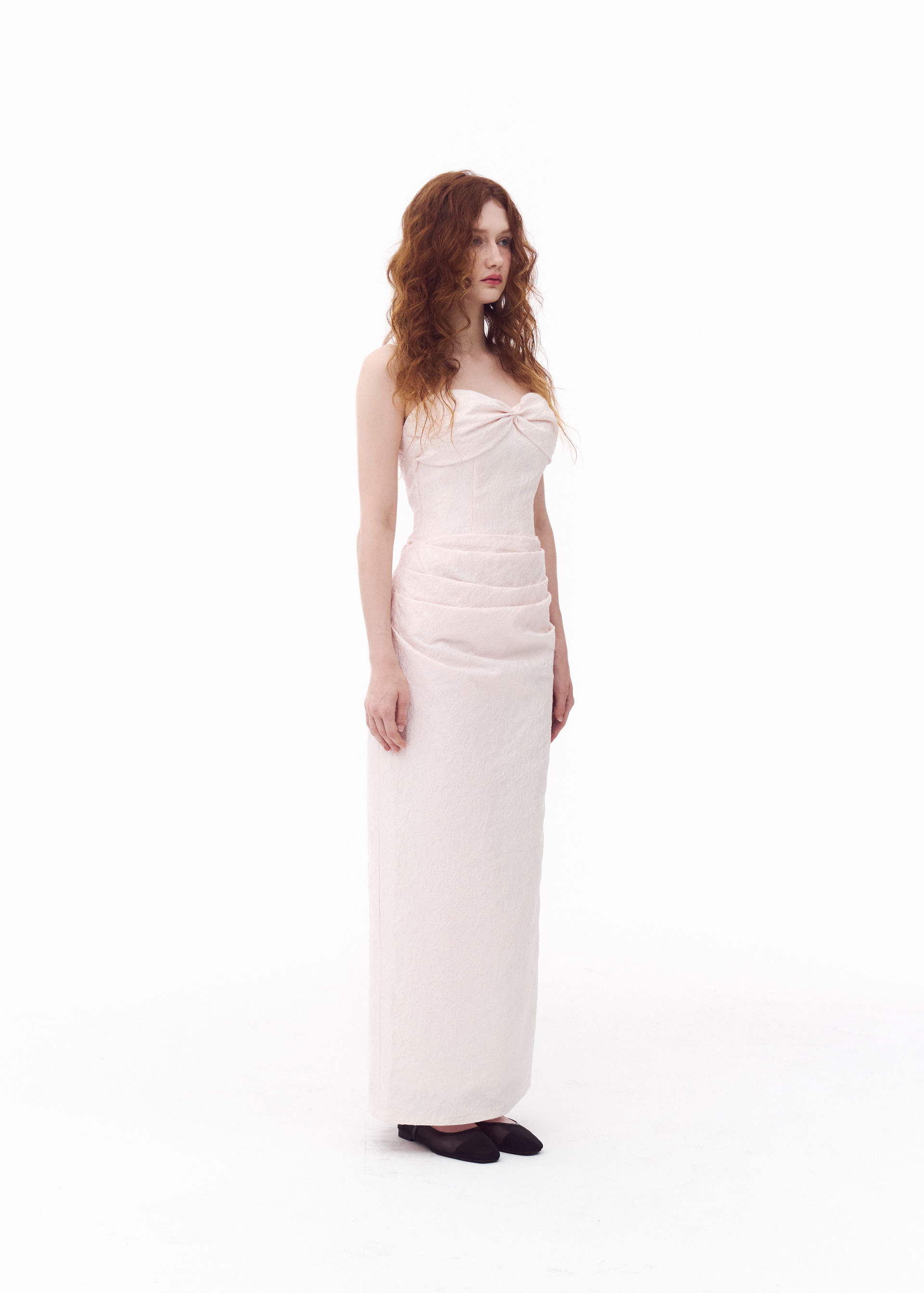 Jacquard Pink Dress