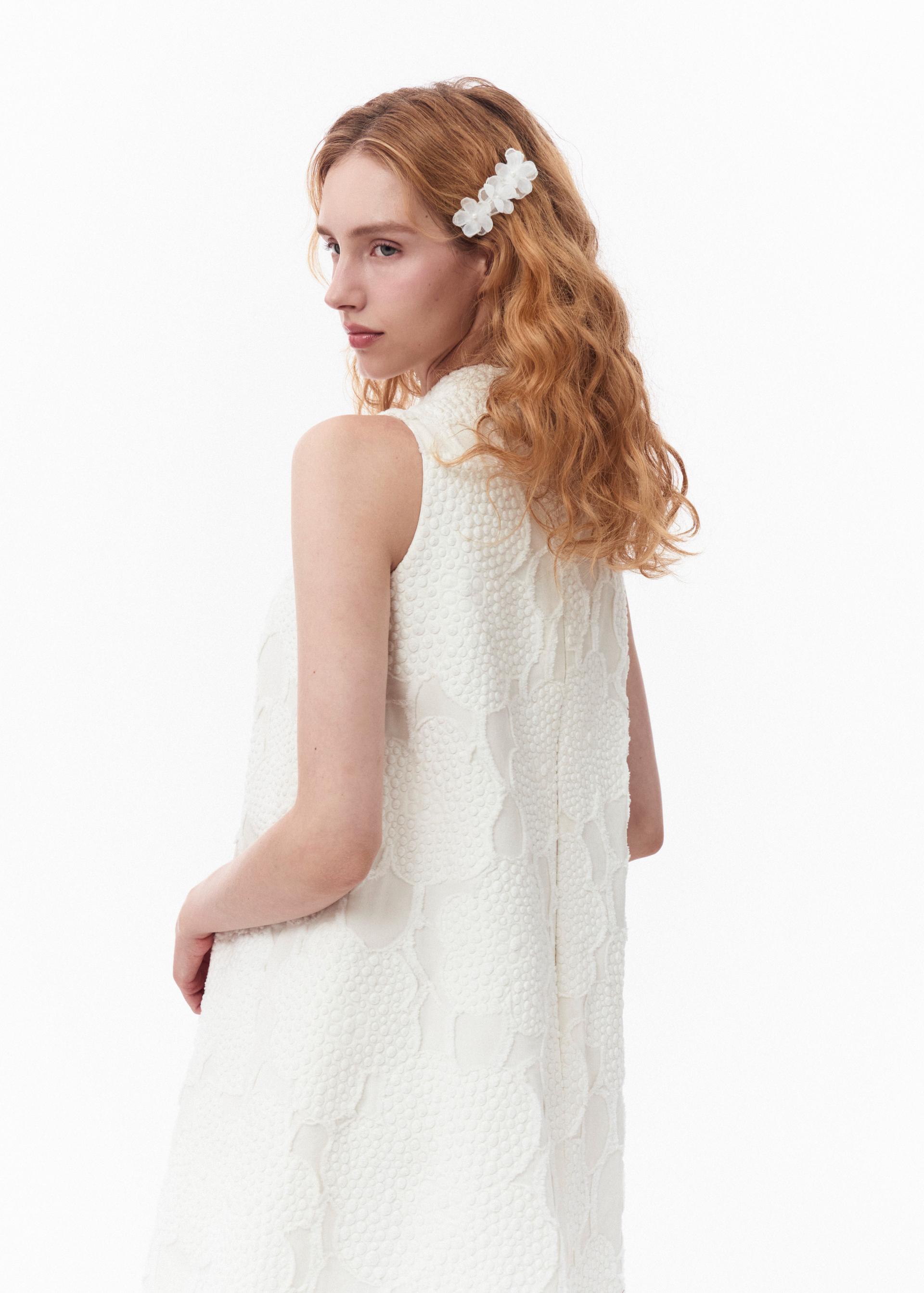 PLUFFY HALTER MINI DRESS