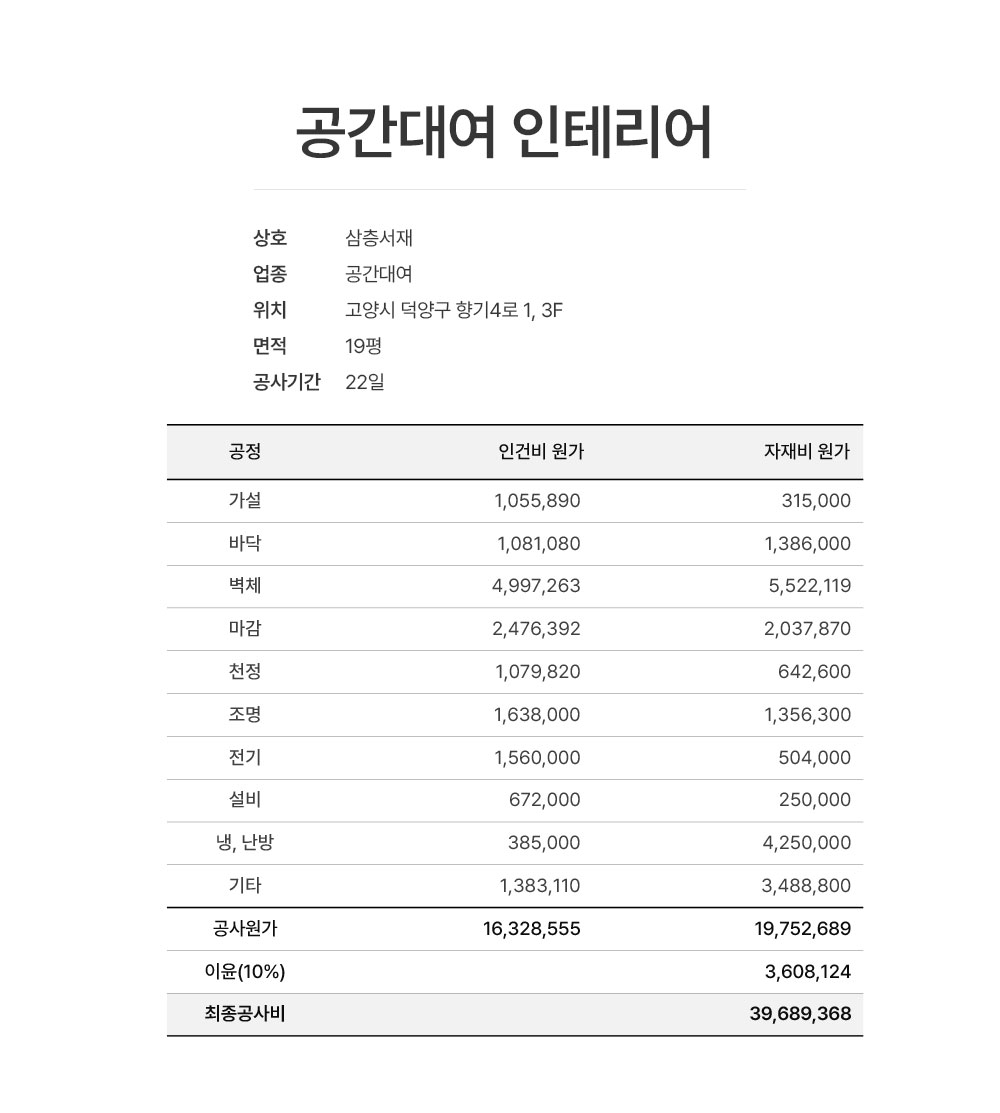 고양 공간대여 삼층서재