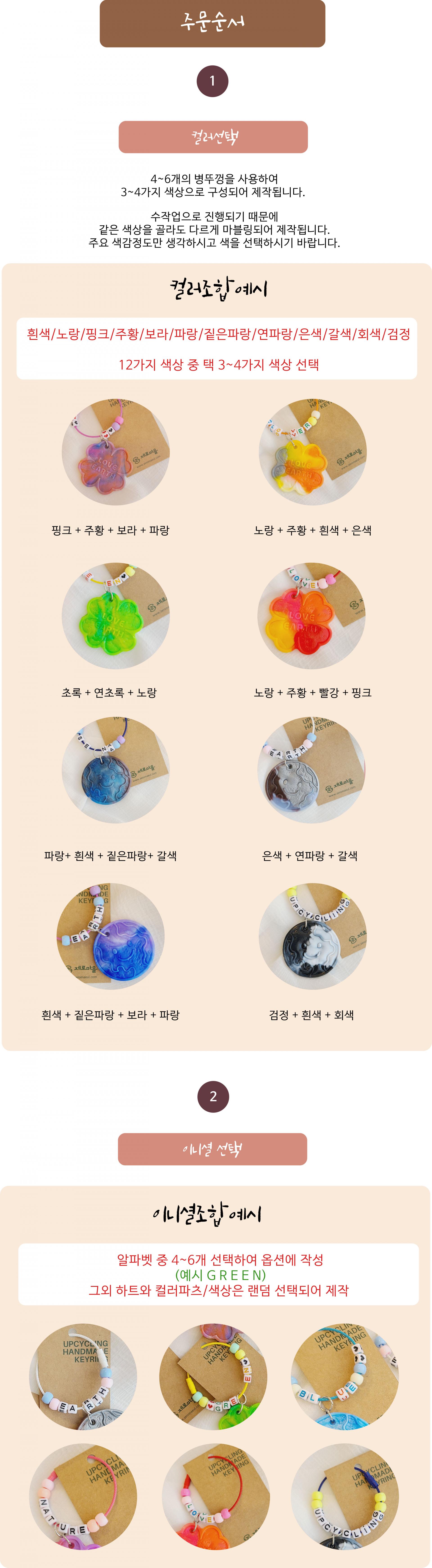 병뚜껑 키링 업사이클 키체인 키홀더 커스텀키링 제로마을