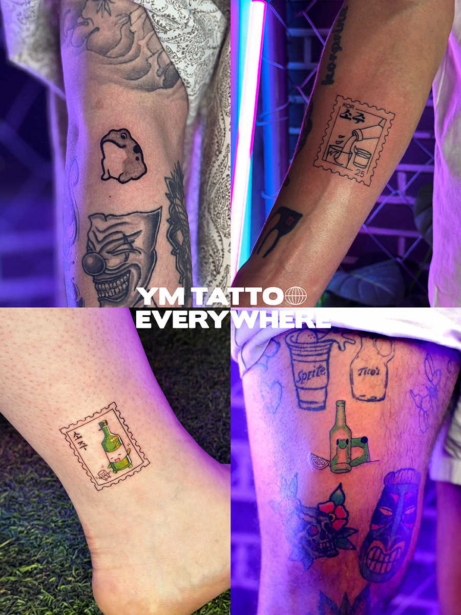 Korean soju tattoo design at YM Tattoo Seoul