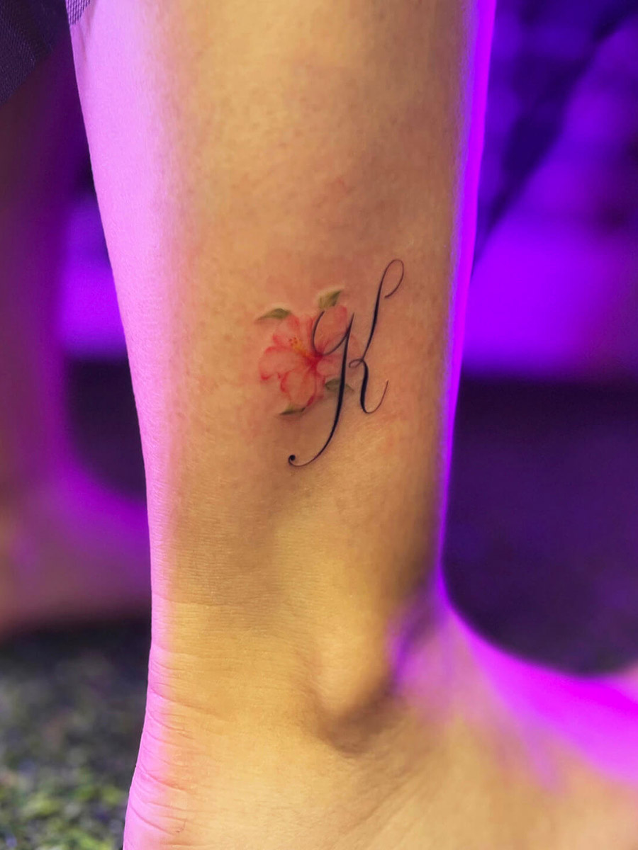 Seoul lettering tattoo design example