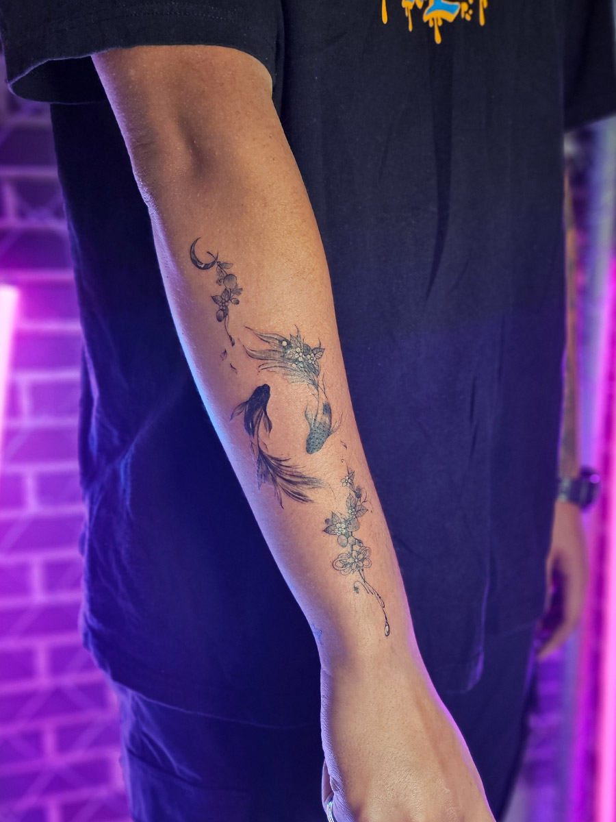 Koi tattoo design in Seoul YM Tattoo Studio