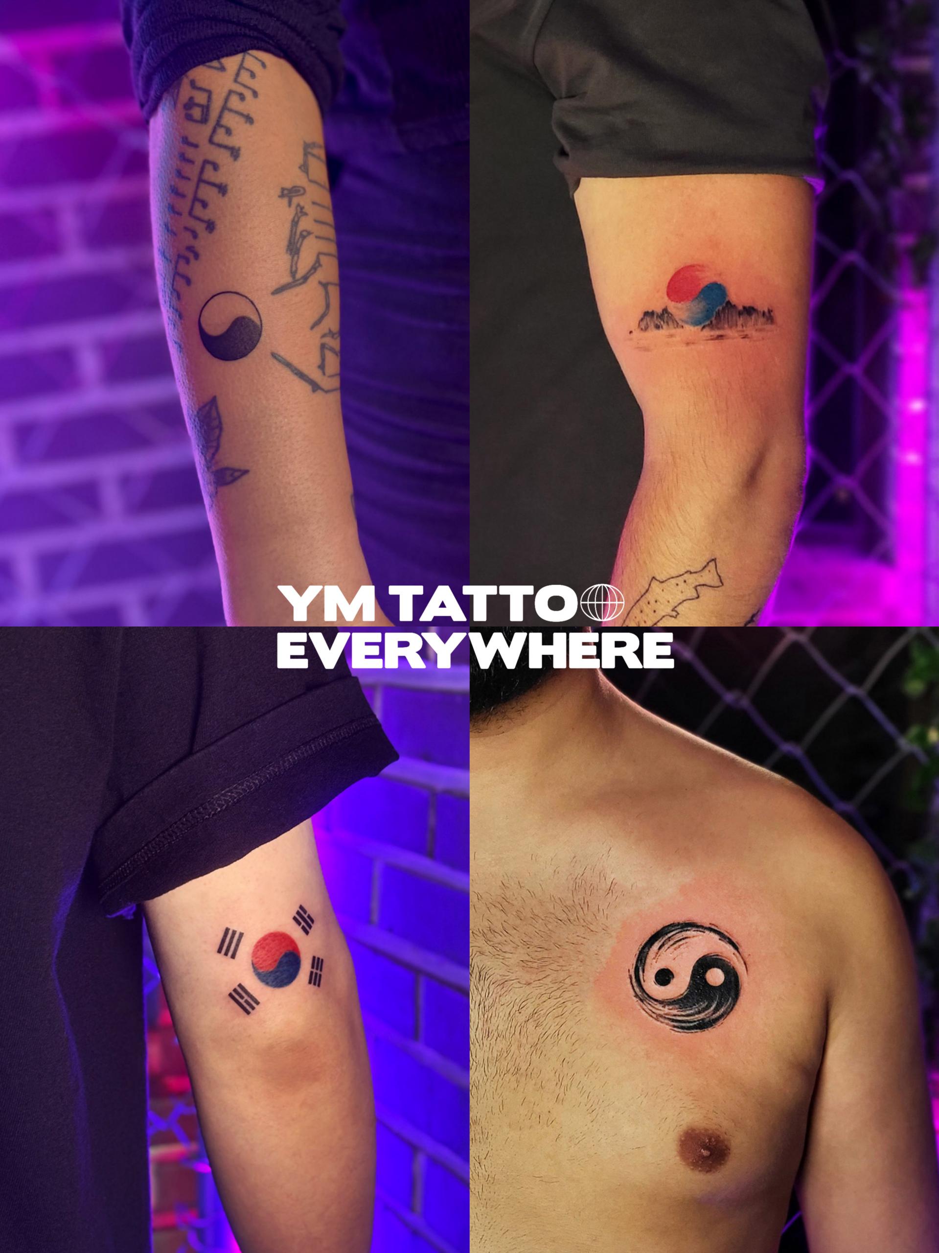 Taegeuk tattoo design in Seoul